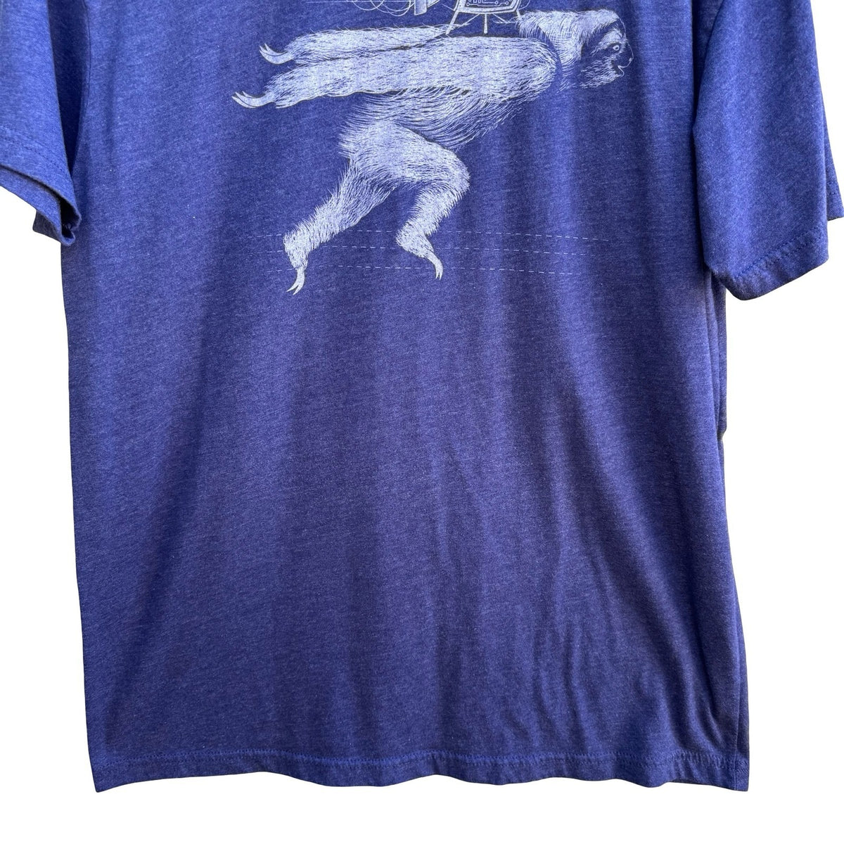 Story Spark Boooost Rocket Sloth Techwear Nerd Culture Indie Graphic Shirt L