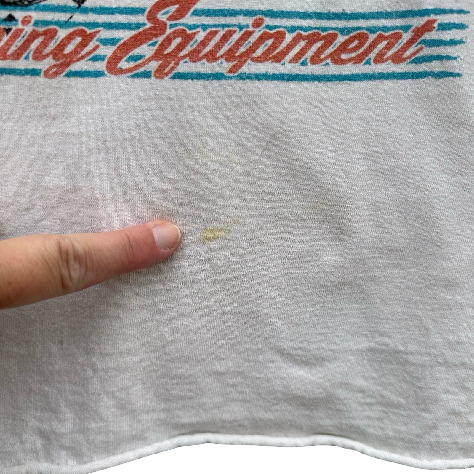 Volkswagen Rabbit Extreme Racing Graphic Tee XL Cream Cropped Boxy VW Car Shirt