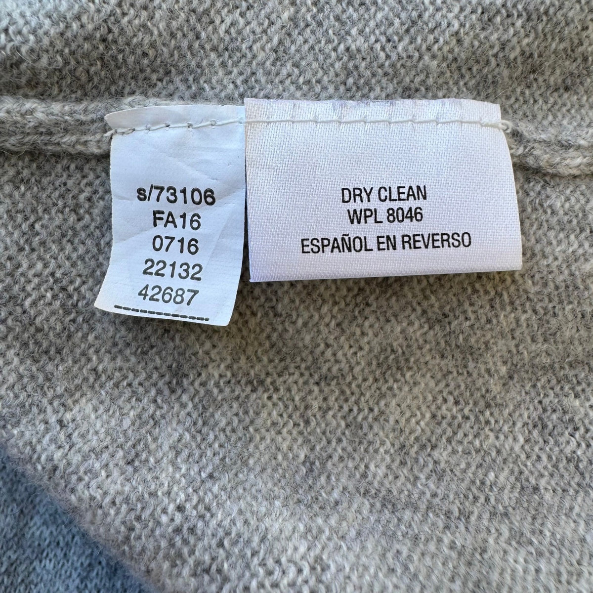 Charter Club 100% Cashmere Quiet Luxury Preppy Cozy Open Front Cardigan Gray XL