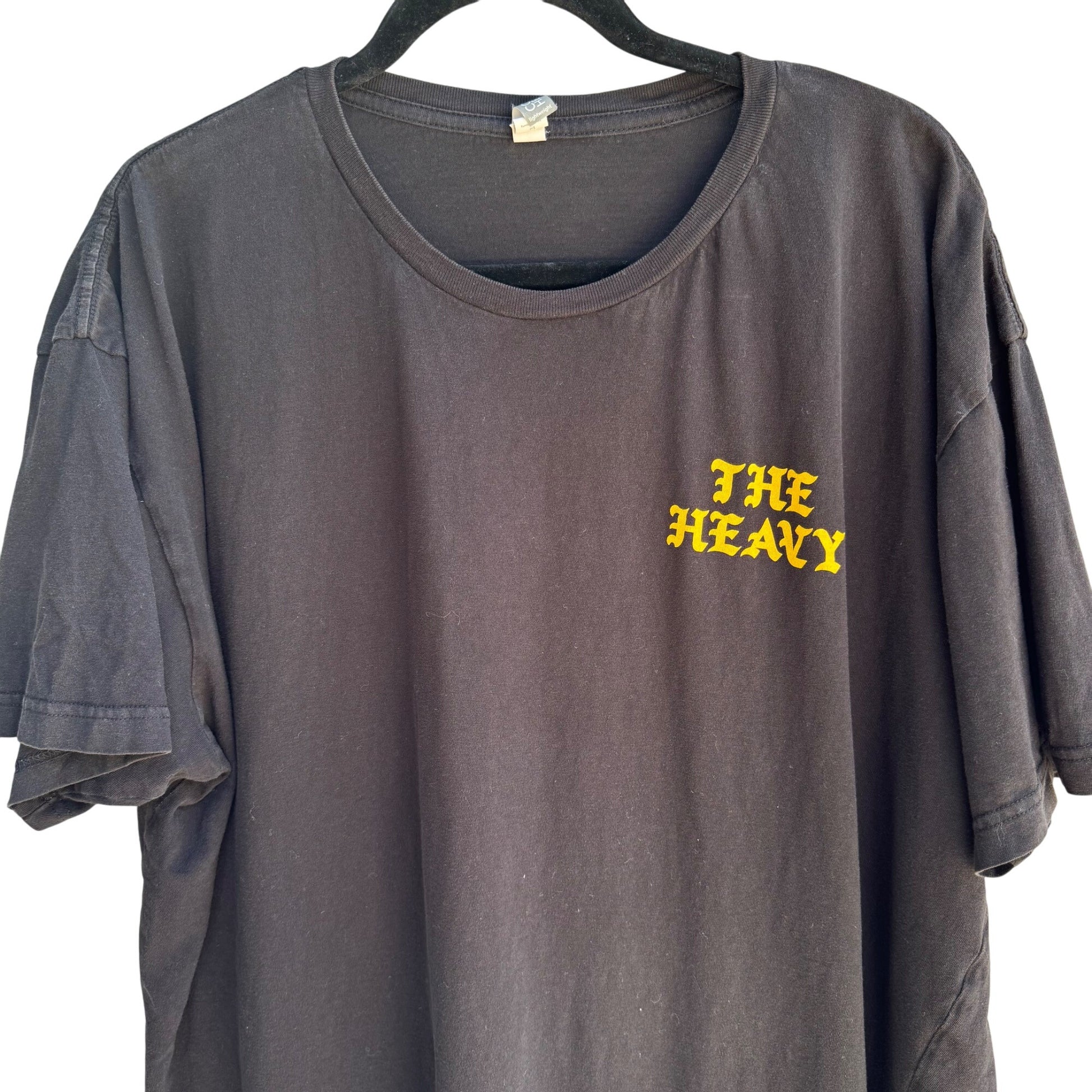 The Heavy Amen UK Graphic Print Mens Black Cotton Logo Band Casual Tee Shirt XL