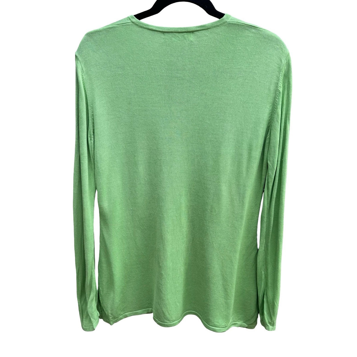 Diane von Furstenberg Silk Assets Y2K Fairycore Floral Beaded Sweater Green S