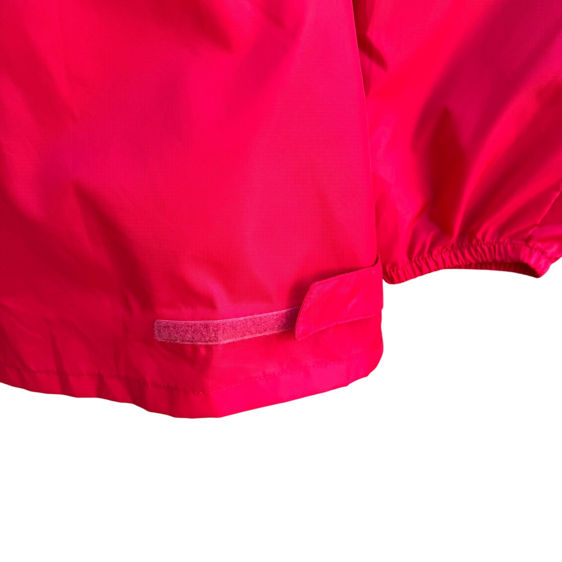Quechua Decathlon Virtual Pink Waterproof Hooded Fold Up Long Sleeve Rain Jacket M