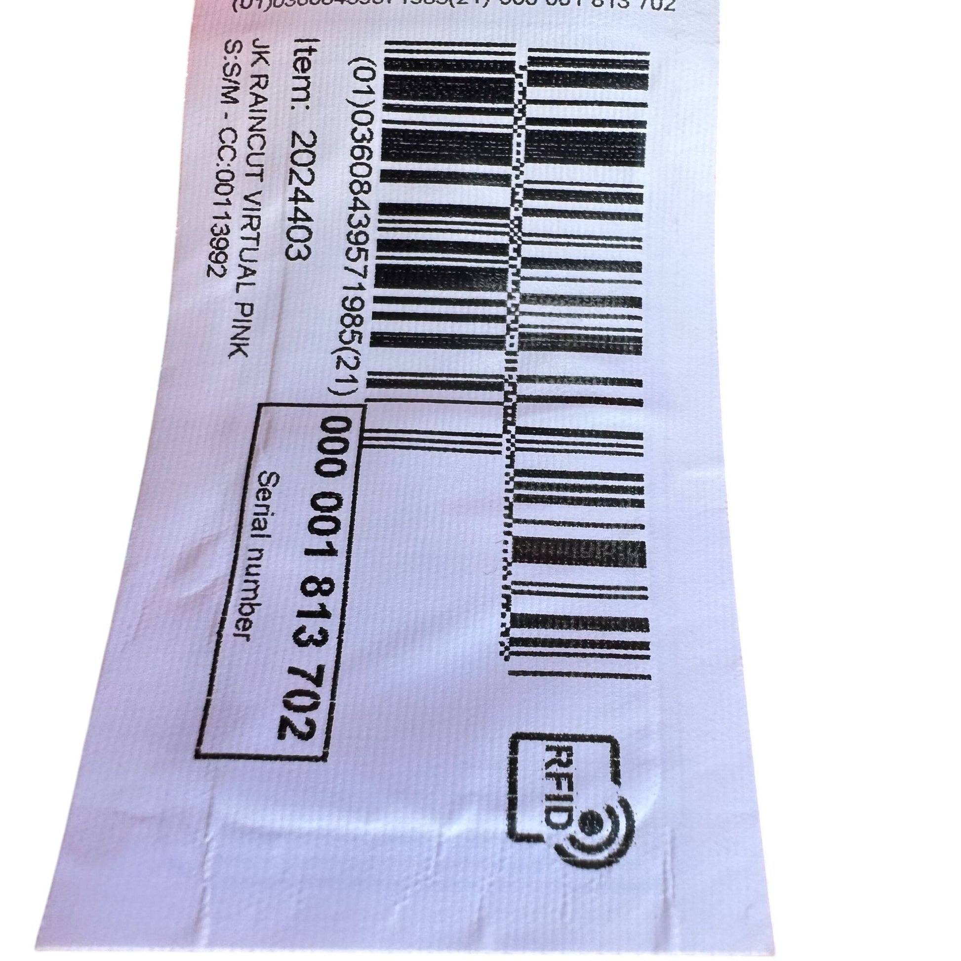 Quechua Decathlon Virtual Pink Waterproof Hooded Fold Up Long Sleeve Rain Jacket M