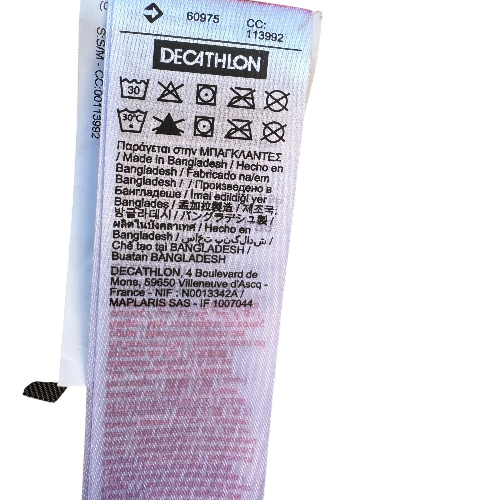 Quechua Decathlon Virtual Pink Waterproof Hooded Fold Up Long Sleeve Rain Jacket M