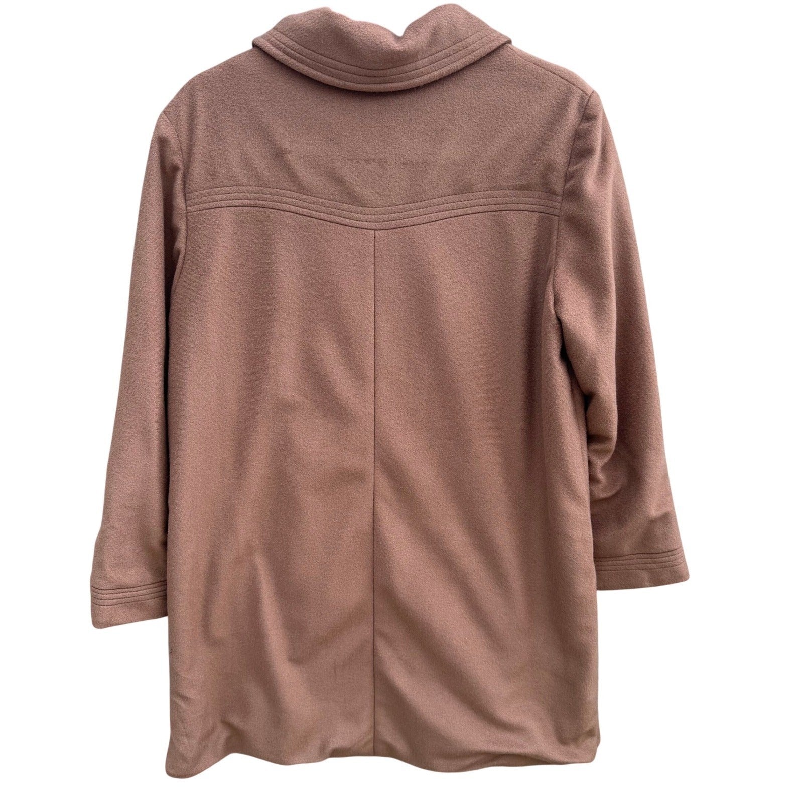 Kashmiracle Wellington Fashions Vintage Coat Womens Camel Brown Button Front L