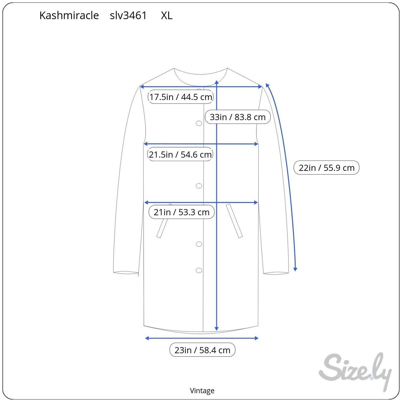 Kashmiracle Wellington Fashions Vintage Coat Womens Camel Brown Button Front L
