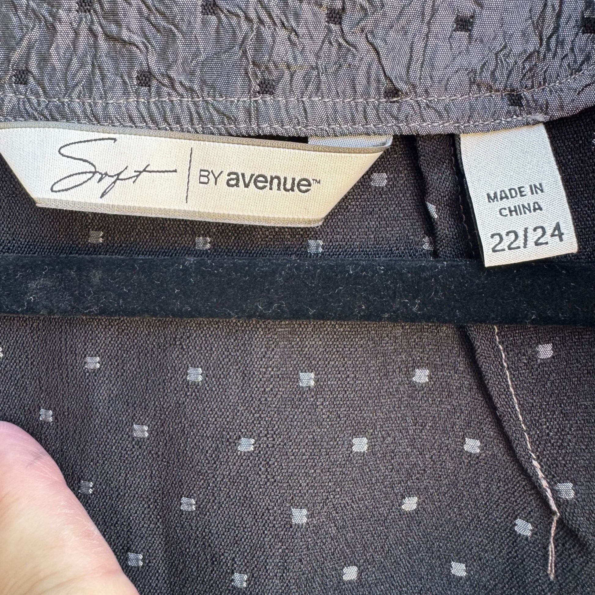 Soft By Avenue Womens Glam Quilted Open-Front Textured Blazer Jacket 22/24