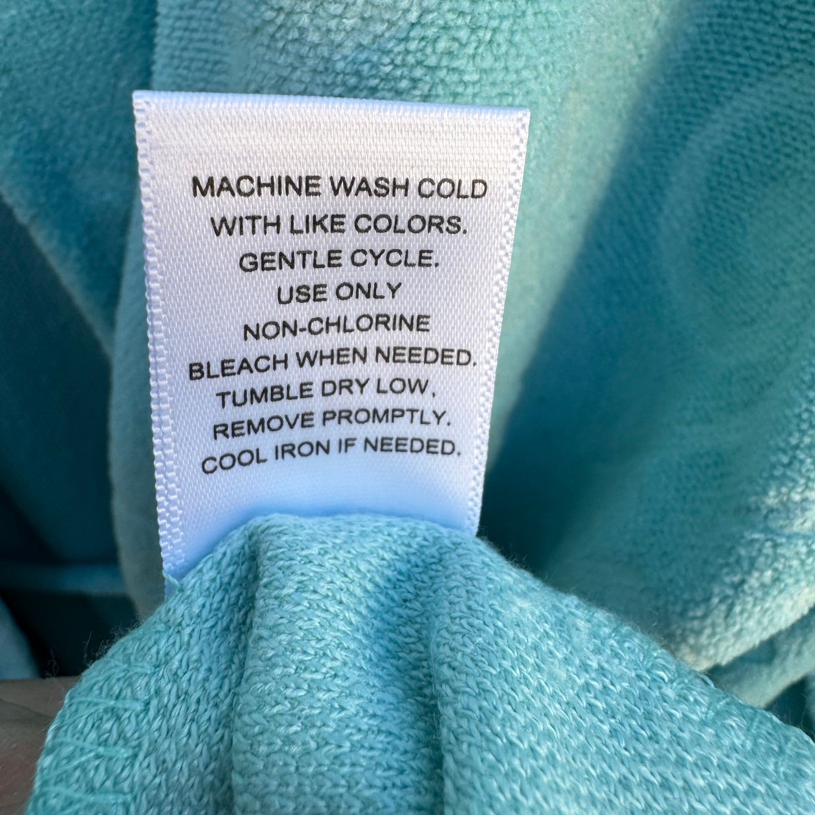 Jaclyn Intimates Aqua Blue Embossed Damask Plush Robe L/XL NEW Cozy Loungewear