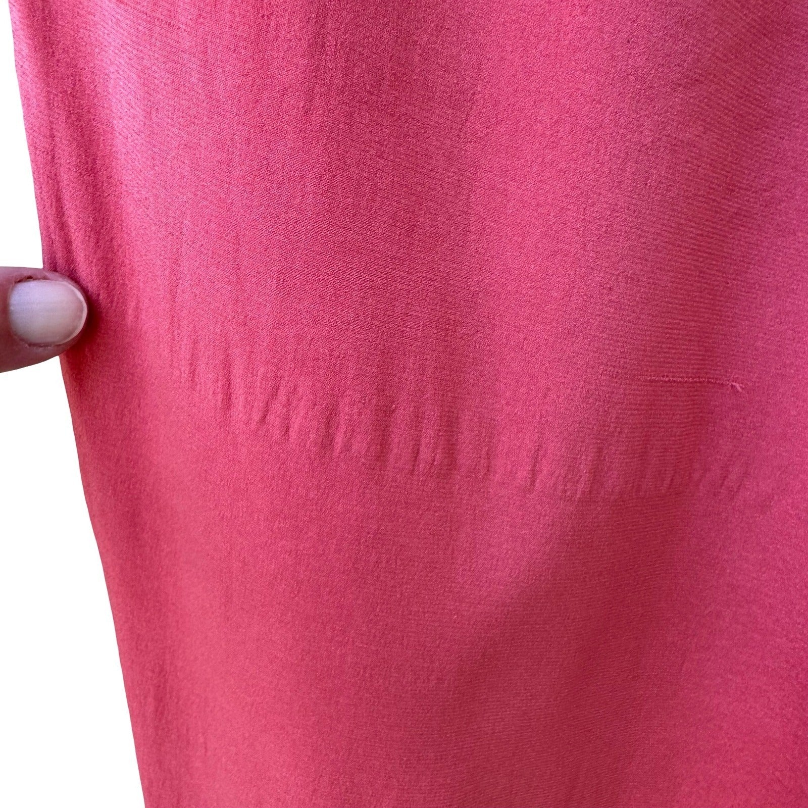 Cynthia Rowley Vintage Y2K 90s Silk Minimalist Dopamine Dressing Pant Beach Pink