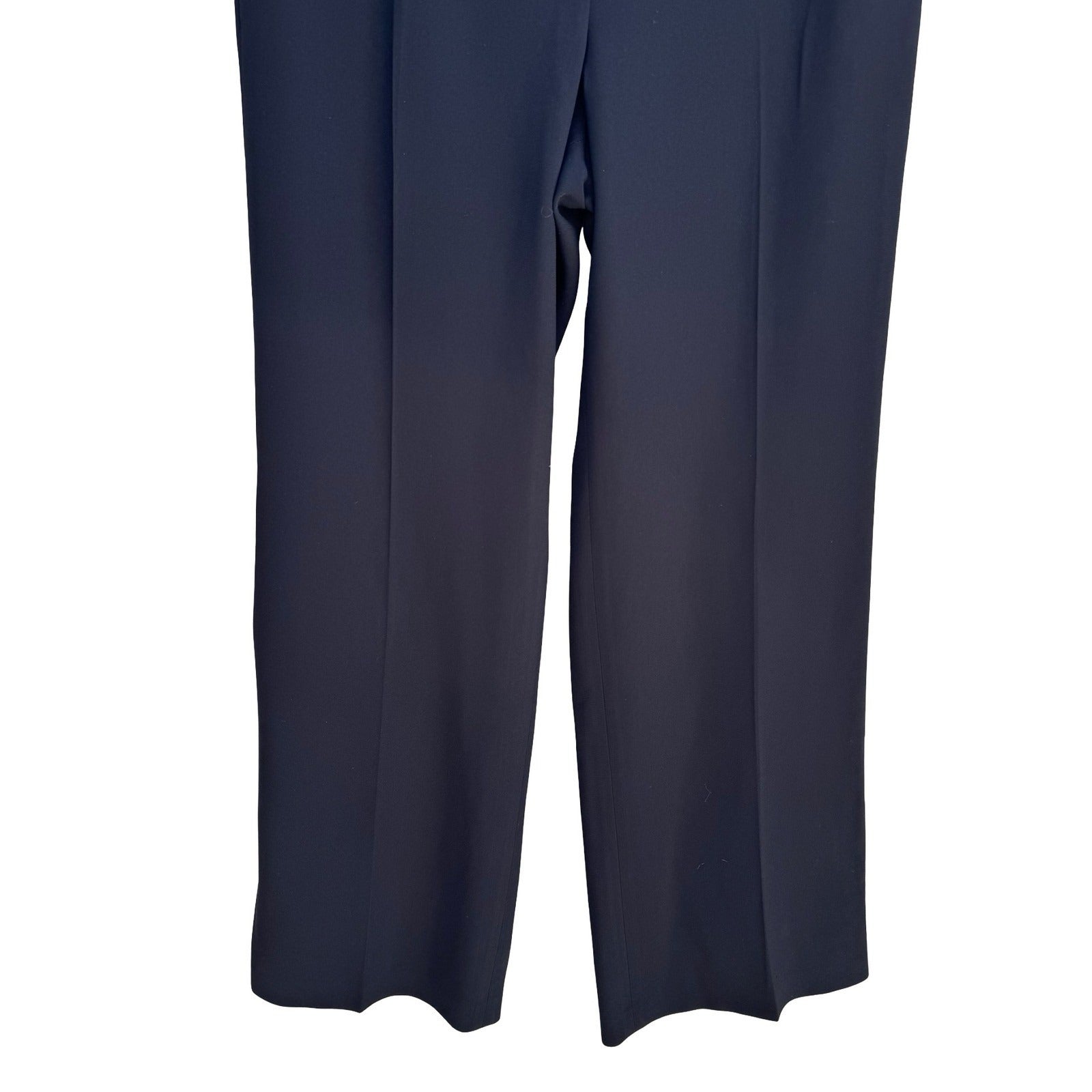 Ann Taylor Margo Tailored Wide Leg Dress Pants Black Womens 10 Professional