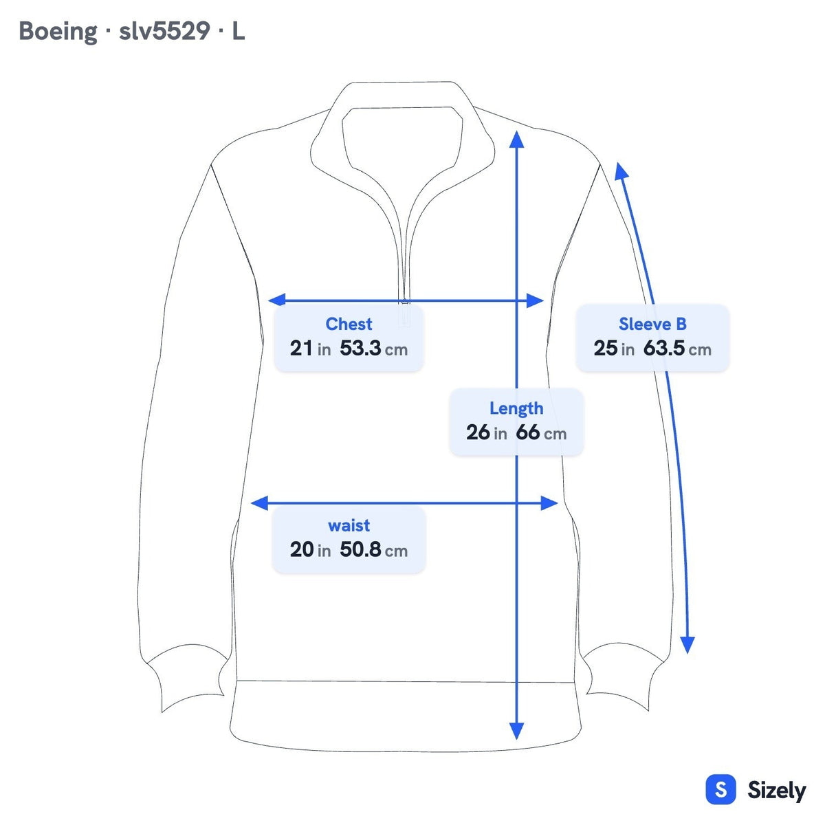 Boeing Vintage Aviation Quarter Zip Pullover Sweatshirt Embroidered Logo Mens L