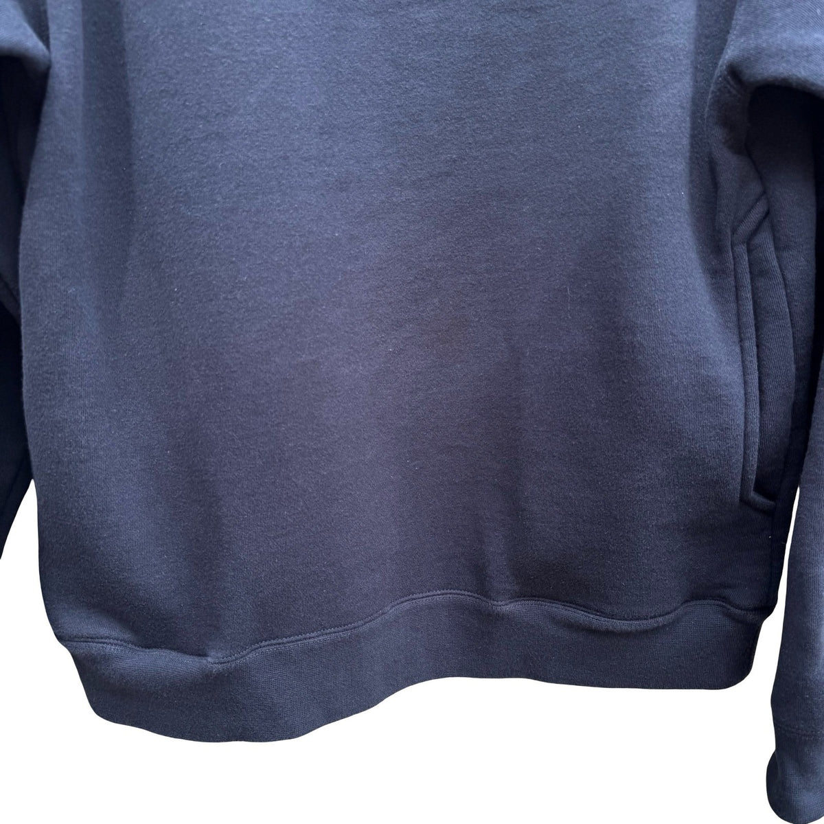 Boeing Vintage Aviation Quarter Zip Pullover Sweatshirt Embroidered Logo Mens L
