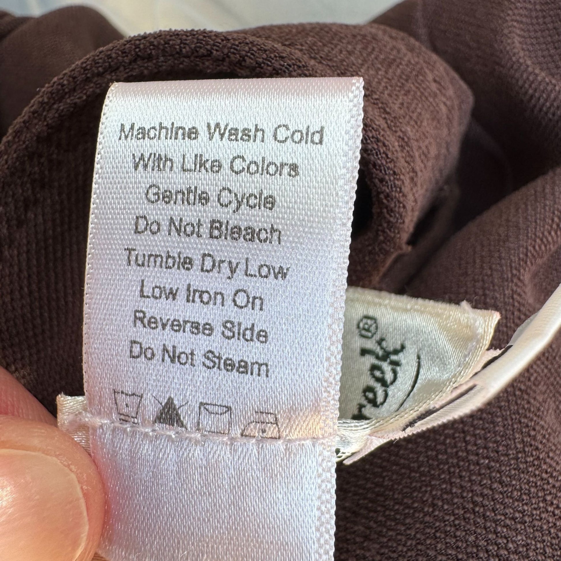 Coldwater Creek Vintage Womens Brown Straight Leg Stretch Flat Front Pants 16