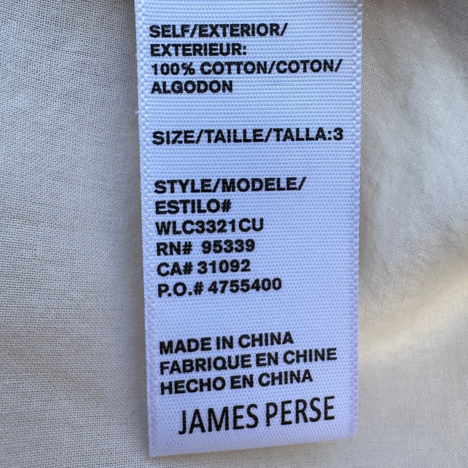 James Perse Minimalist Cotton Neutral Coastal Shirt Ribbed Panels Tan Womens 3