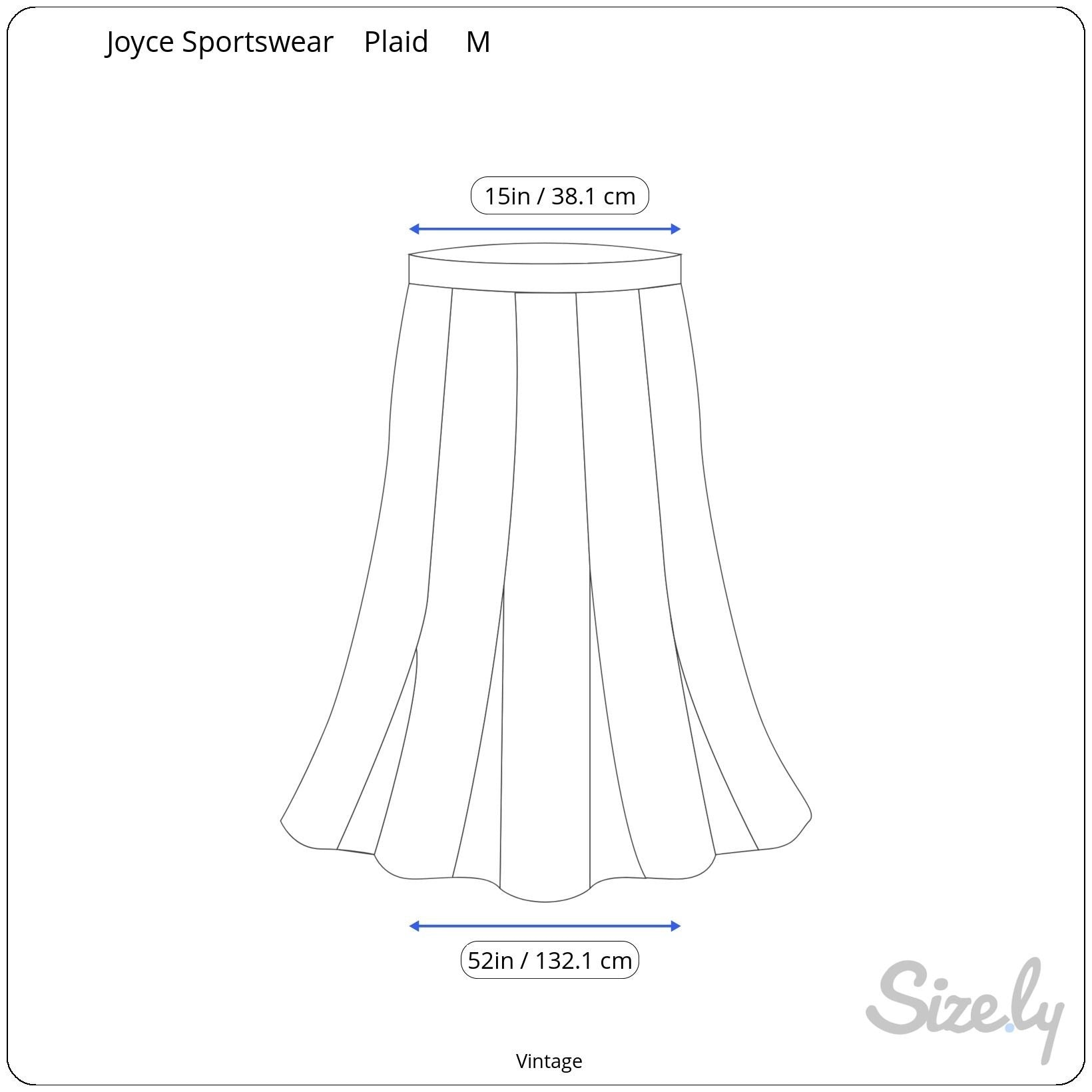 Joyce Sportswear Vintage 70s Womens Pleated Plaid Retro Mod Full Midi Skirt M