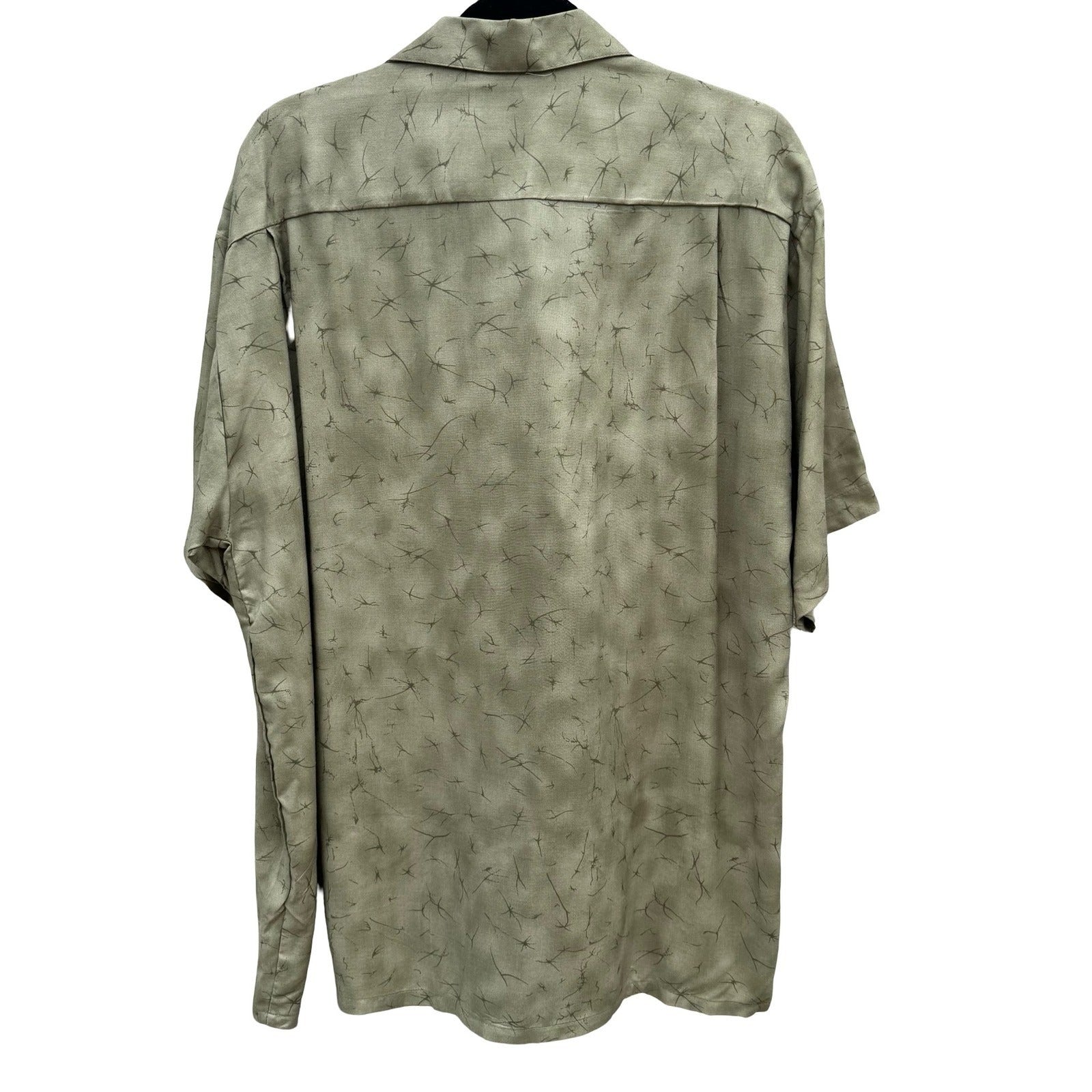 Pineapple Connection Mens L Green Tropical Hibiscus Aloha Shirt NEW Hawaiian