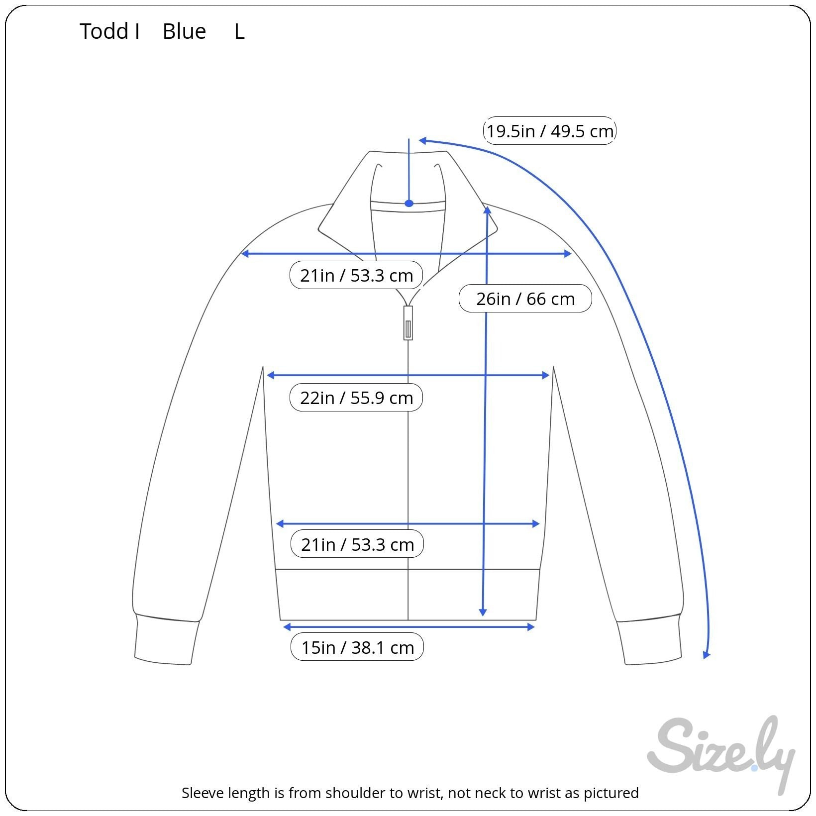 Todd I Vintage Satin Streetwear Athleisure Blue Striped Sleeves Track Jacket L