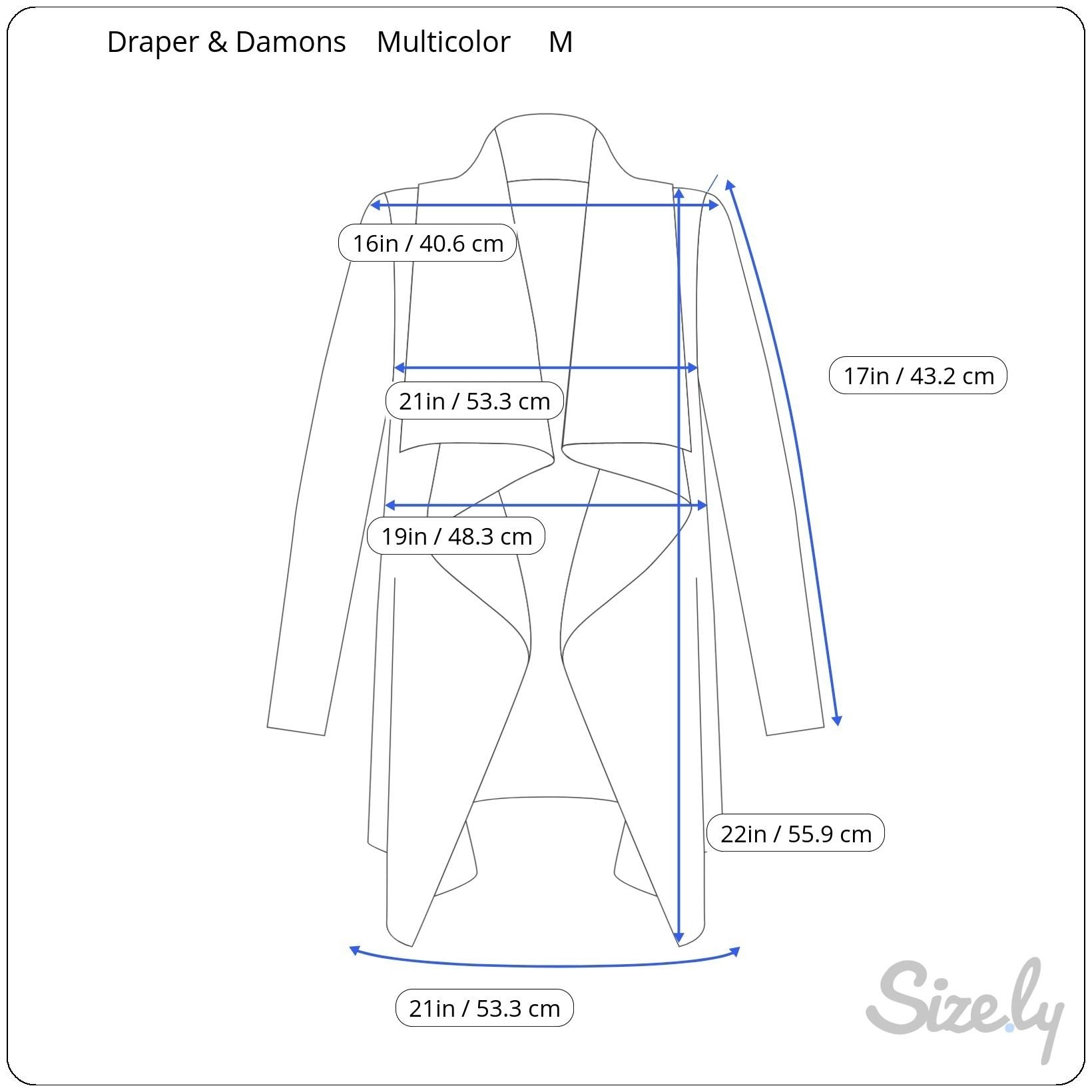 Drapers & Damons Womens Striped Open-Front Knit Metallic Cardigan Sweater M