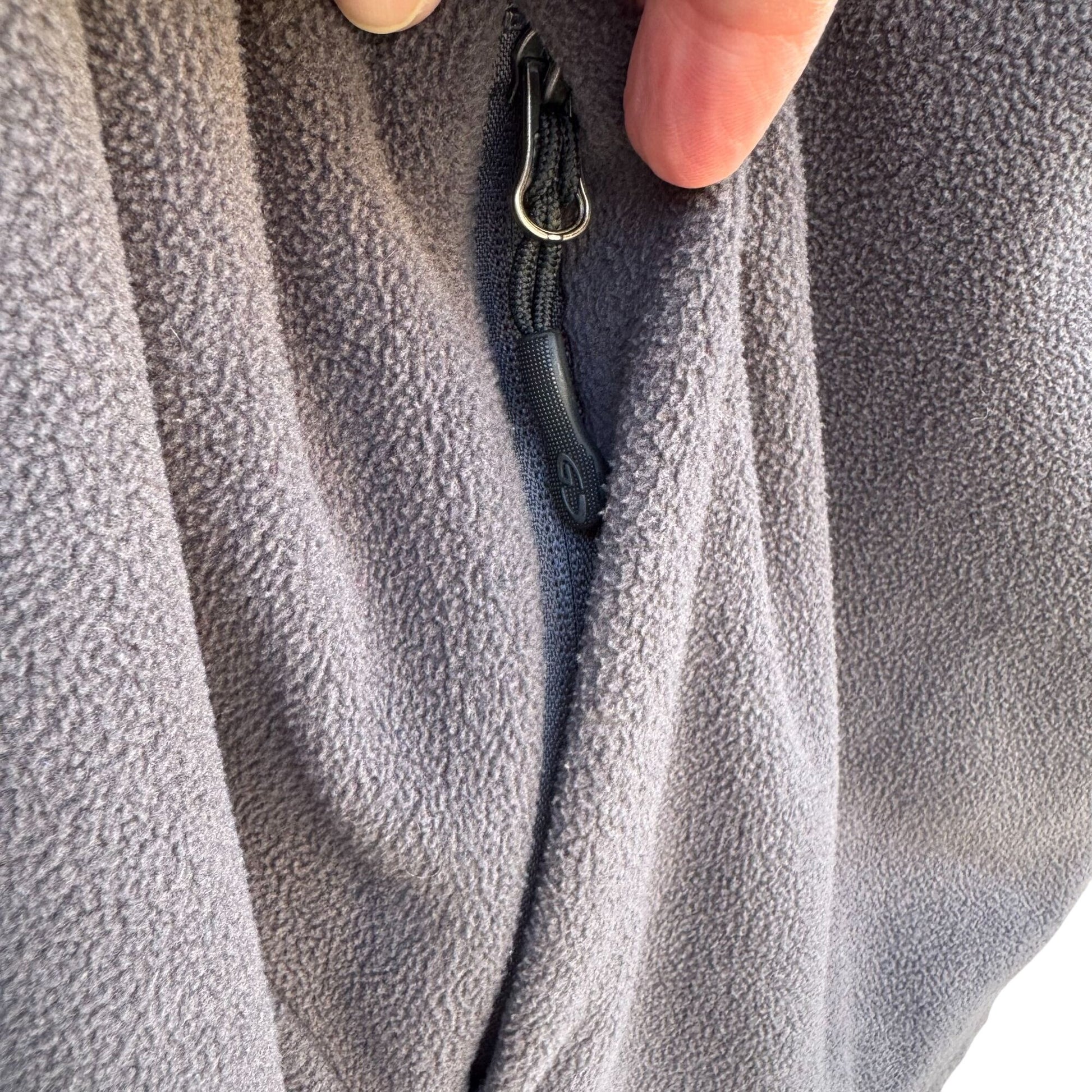 Champion Mens Gray Full-Zip Fleece High Collar Jacket Size M Athlesure Outdoor