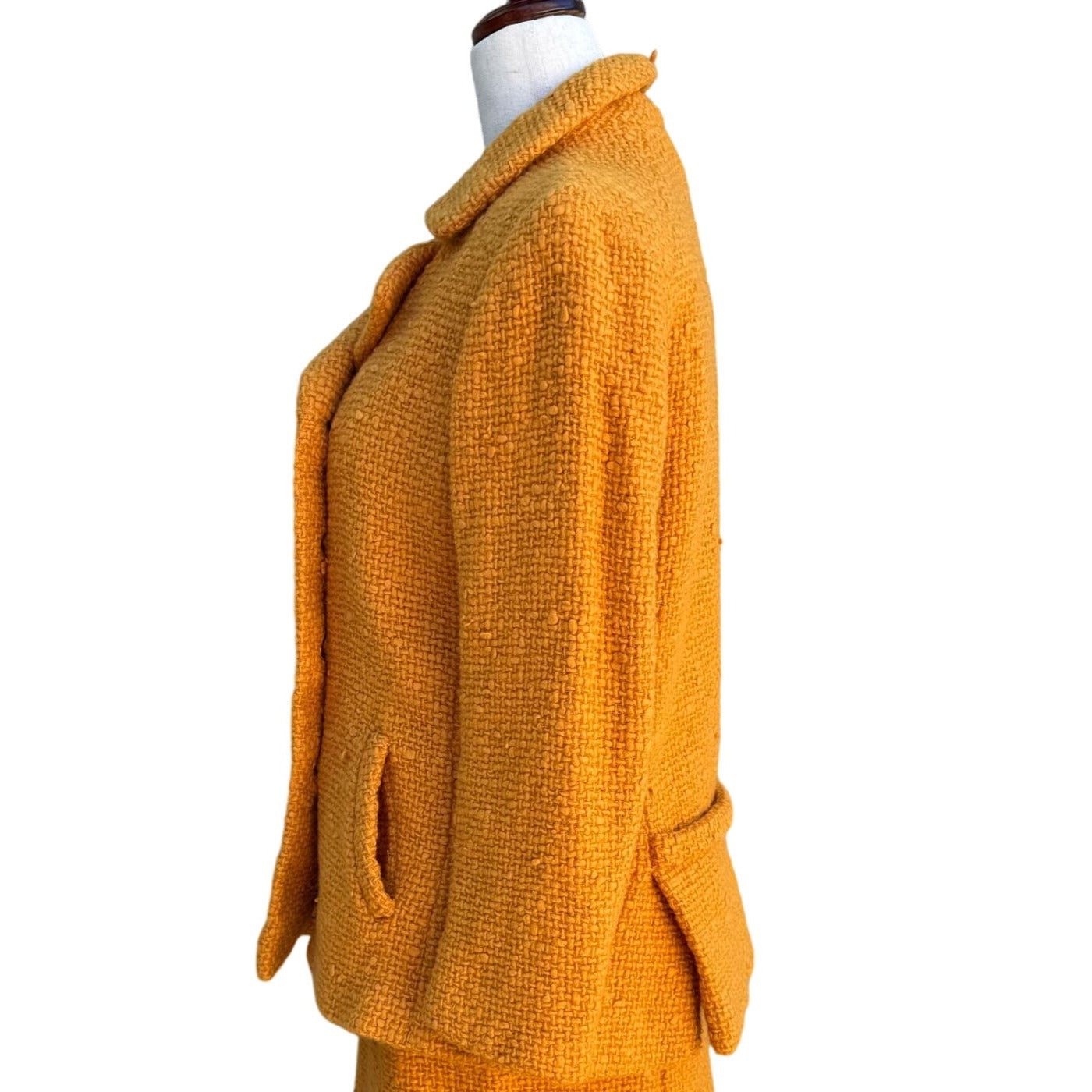 Eres Couture Vintage 50s 60s Womens L Boucle Wool Blazer Jacket Old Money Preppy