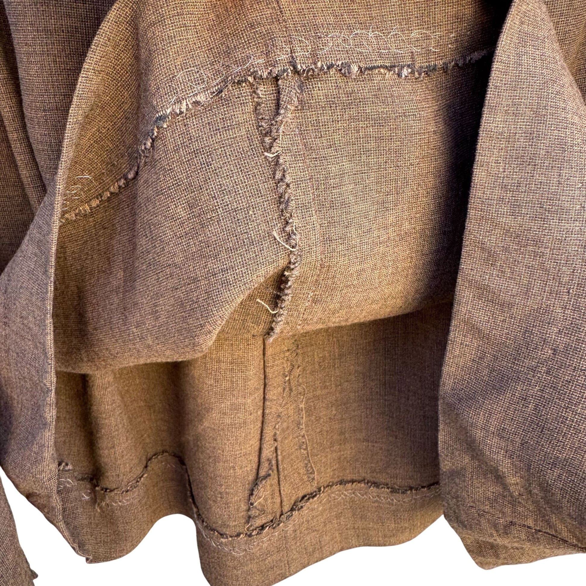 Weathervane Handmacher Vintage 50s 60s Brown Womens Button Jacket Skirt Suit Set