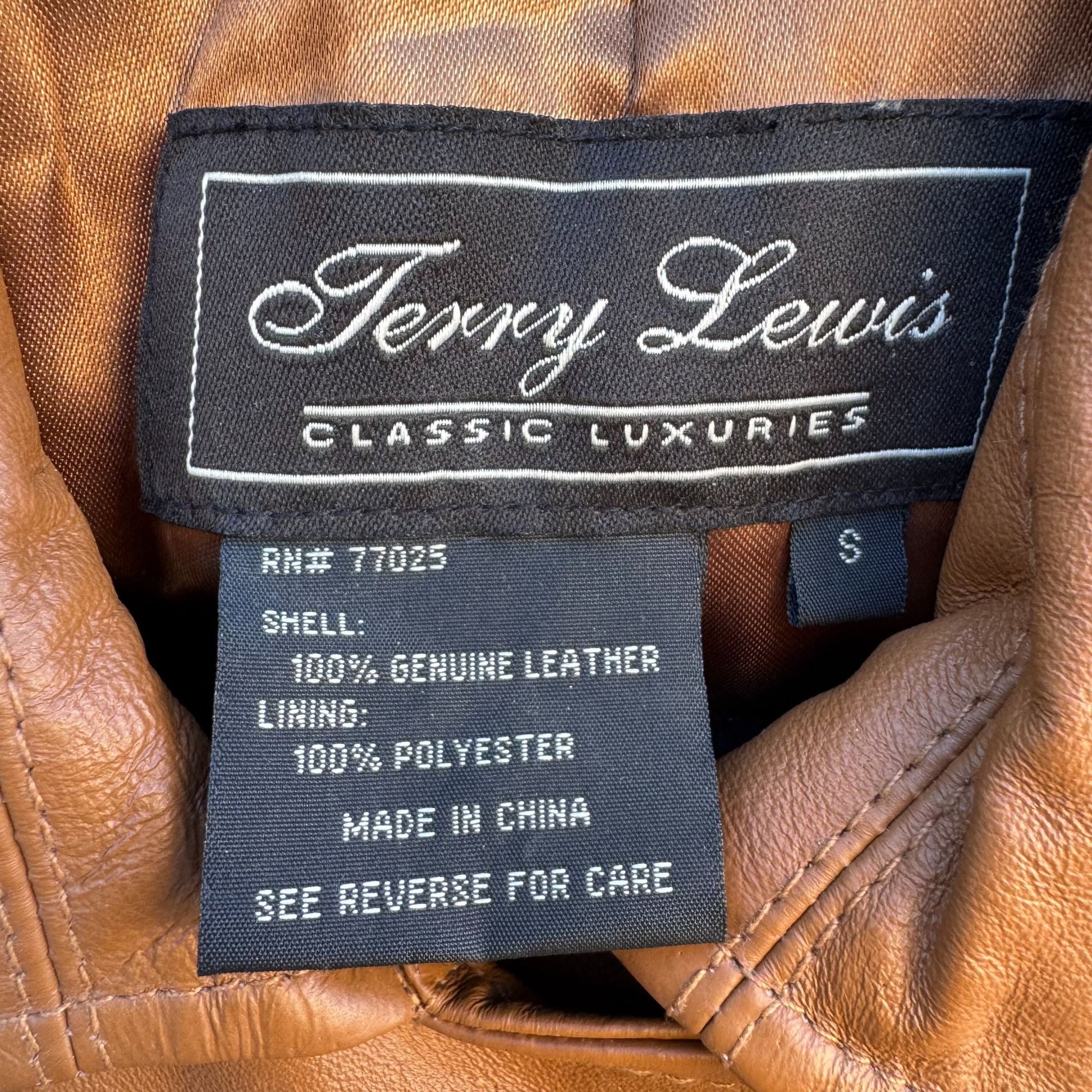 Terry Lewis Vintage Womens Leather Brown Double-Breasted Belted Trench Coat S