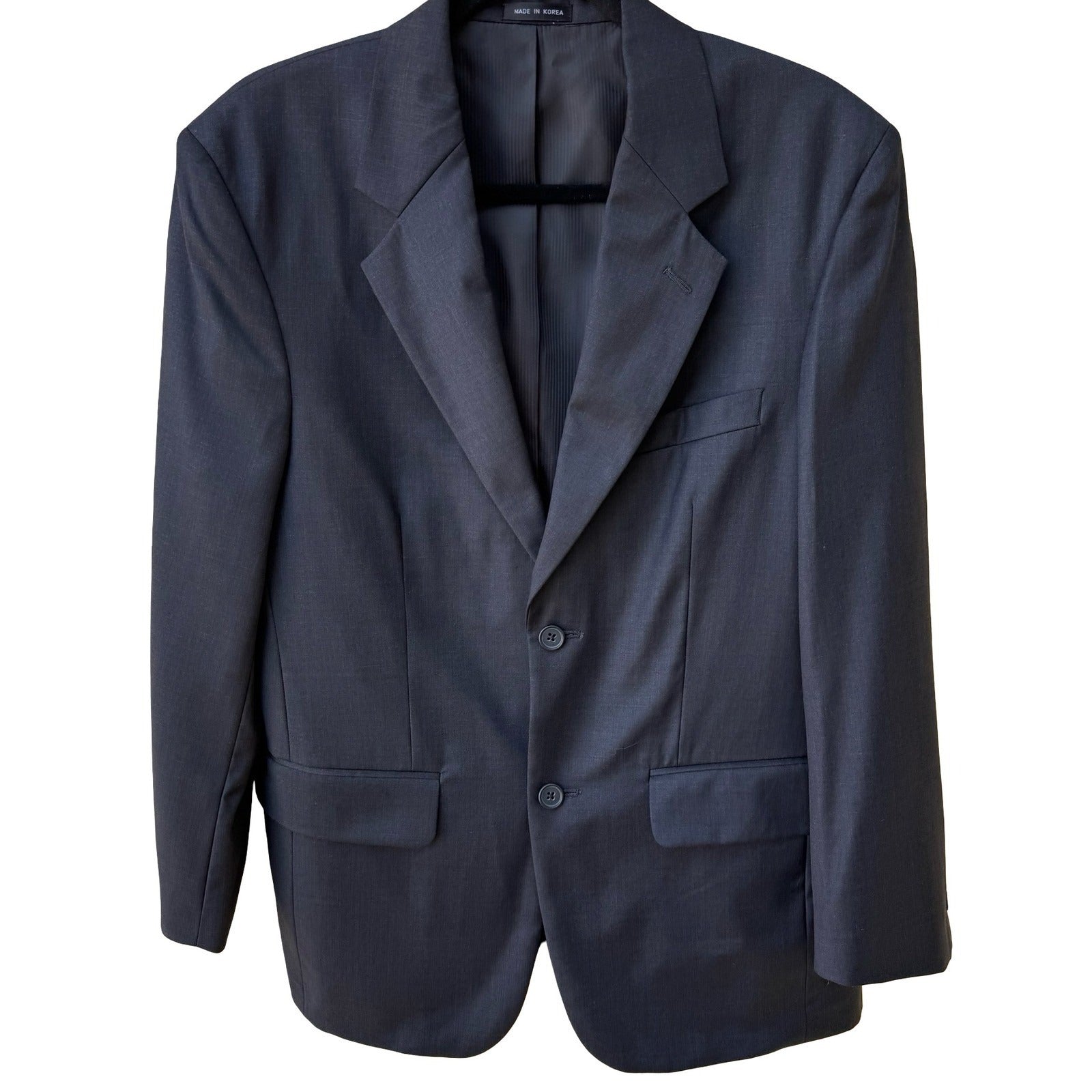 Gino Rossini Mens Super 150s Cashmere Blend Blazer Jacket Charcoal Grey 36S