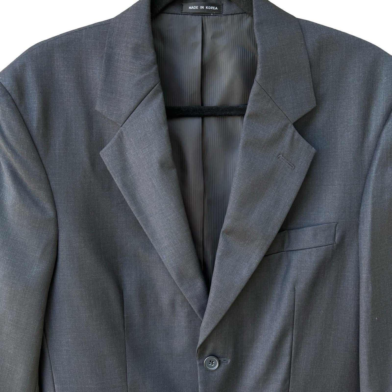 Gino Rossini Mens Super 150s Cashmere Blend Blazer Jacket Charcoal Grey 36S