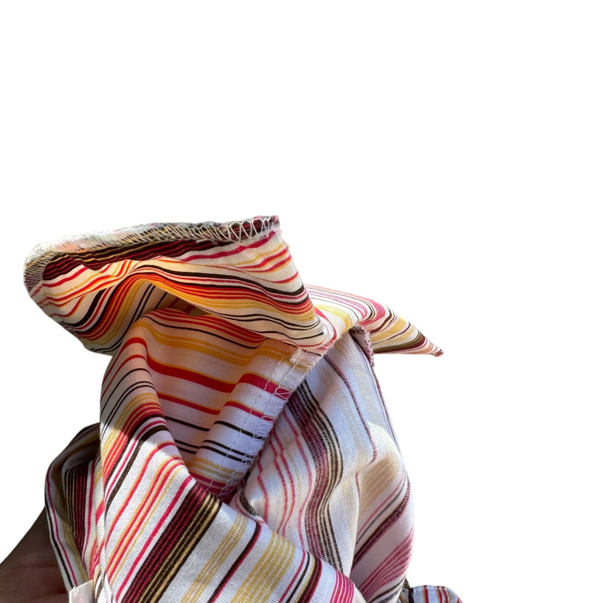 Yves St Clair Womens Pink Striped Short Sleeve Roll Tab Button-Up Stretch Shirt