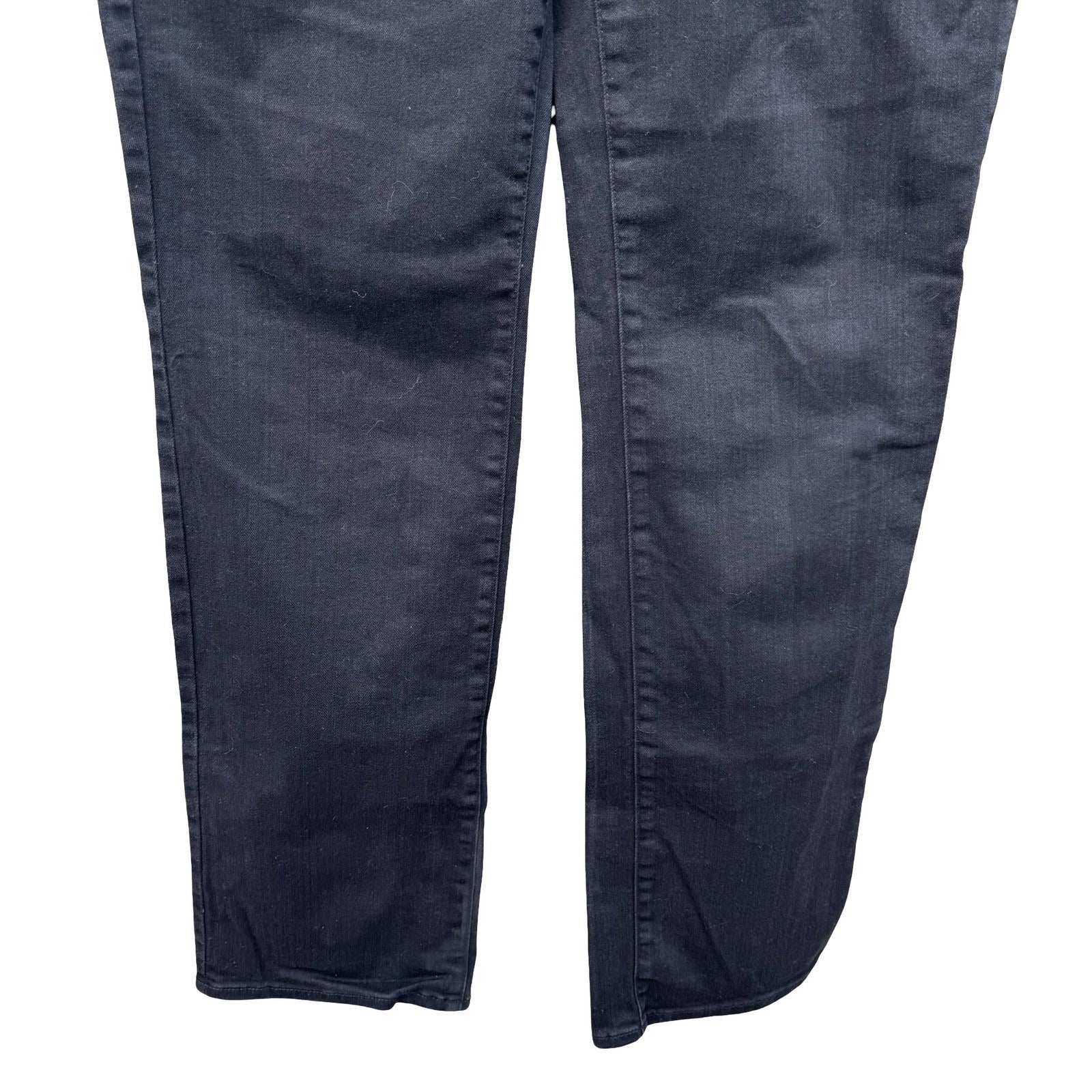 NYDJ Womens 12 Black Straight Leg Denim Jeans Lift Tuck Technology Stretch Comfy