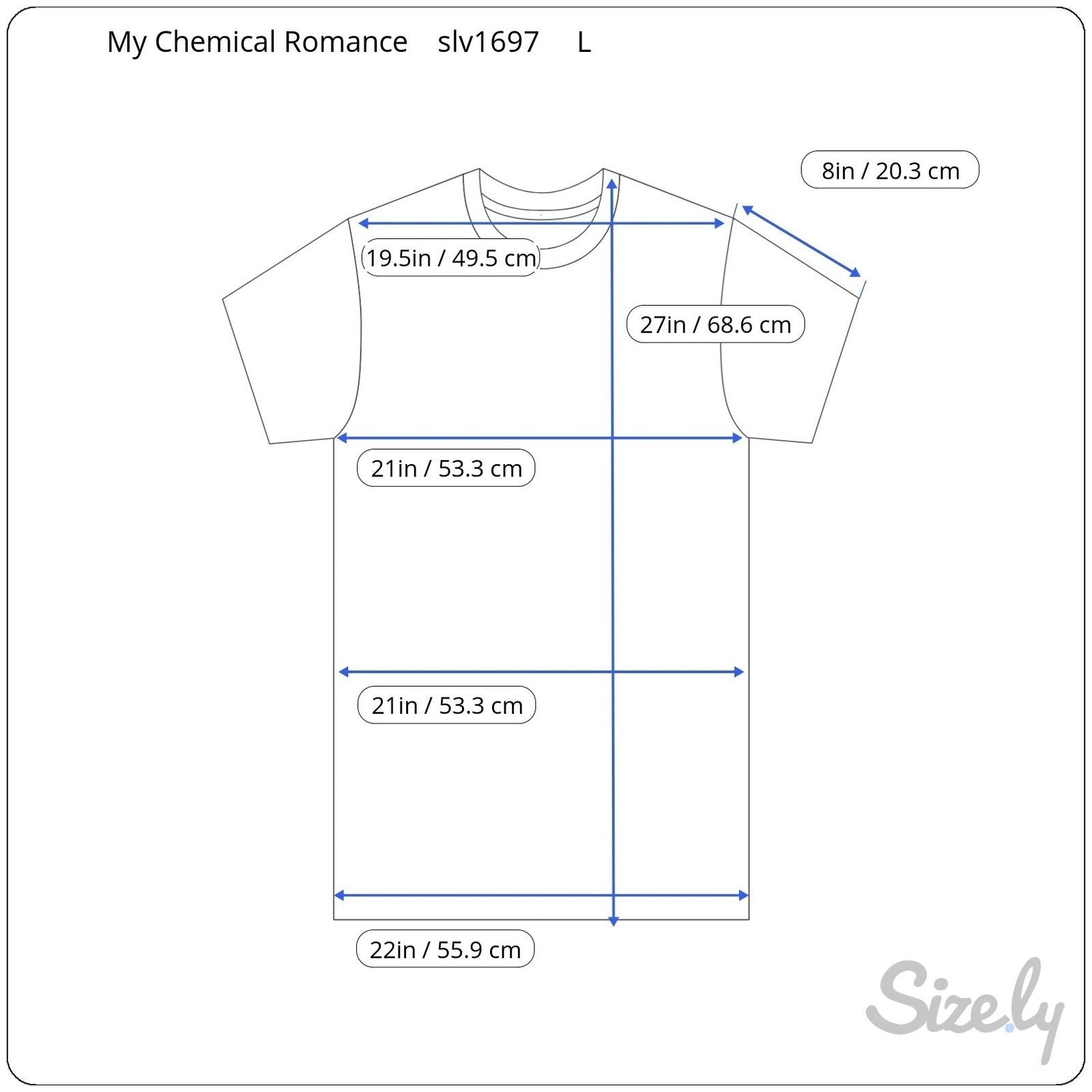 My Chemical Romance MCR Black Graphic T-Shirt Let's All Be Friends Roses L Emo