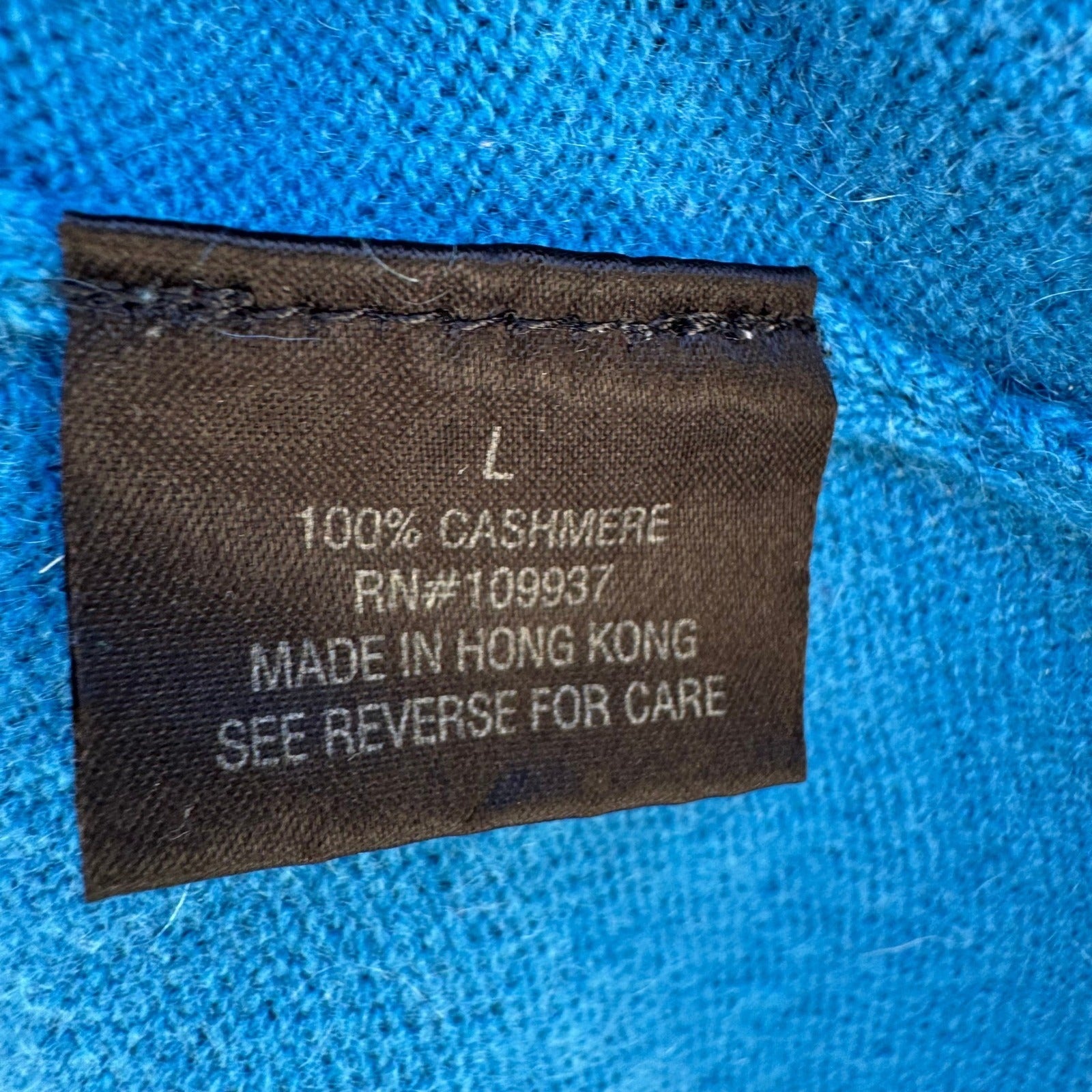 Red Hot Cashmere V-Neck Sweater Teal Luxury Womens S Minimalist Quiet Luxury