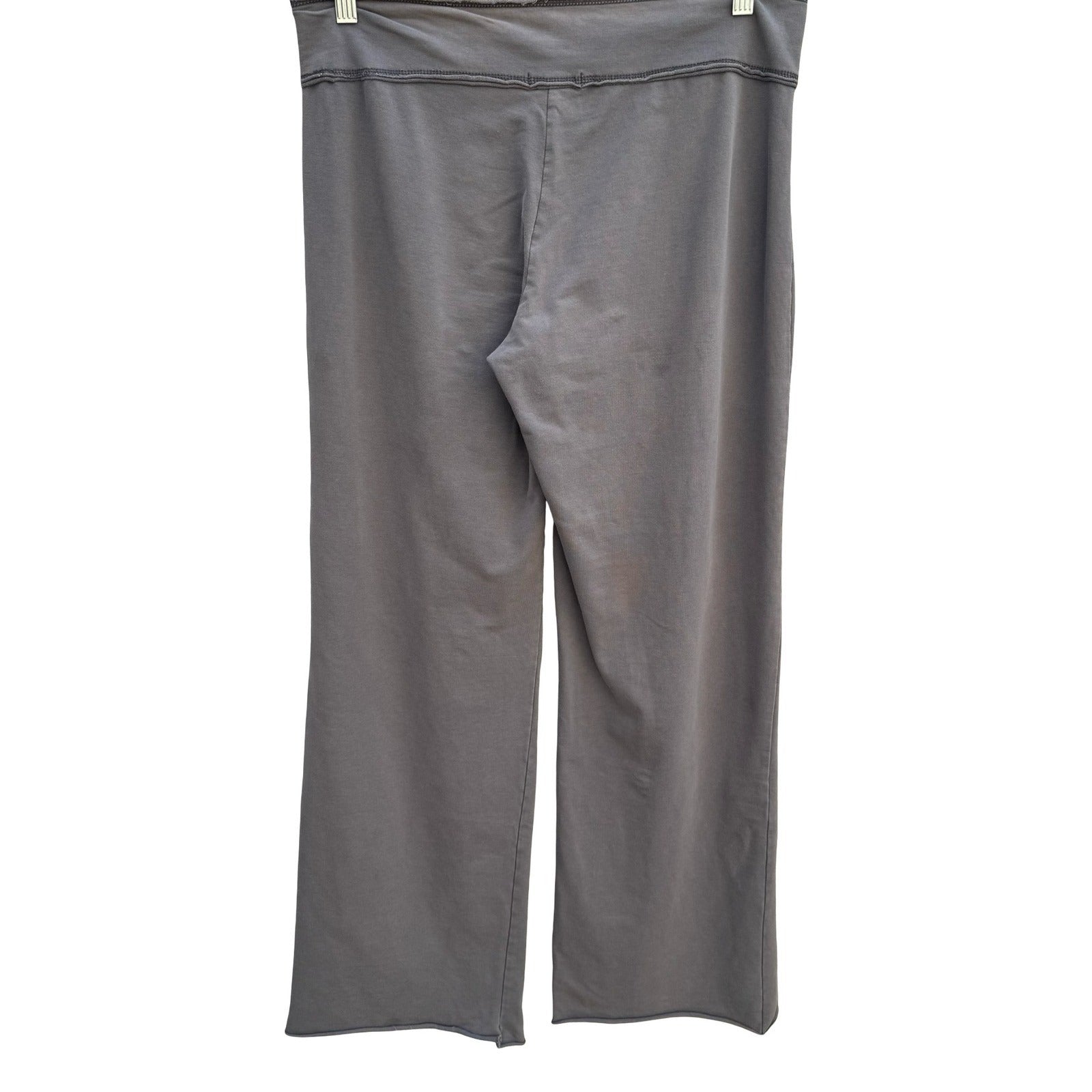 American Buddha Womens Gray Wide Leg Yoga Lounge Pants Large Athleisure Lounge