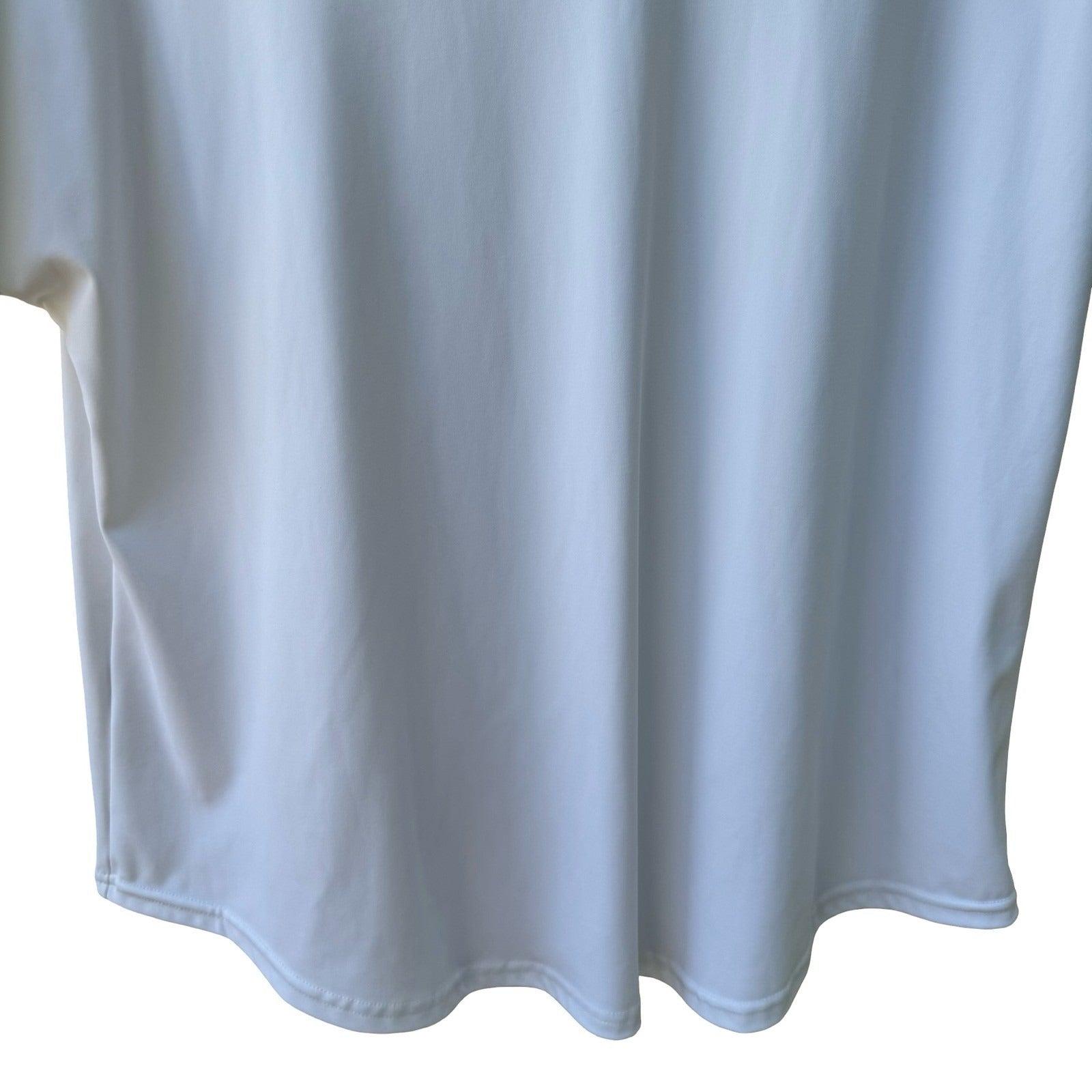 LegEnd Activewear Workout Scoop Neck Mesh Back Breathable Wicking Shirt White L