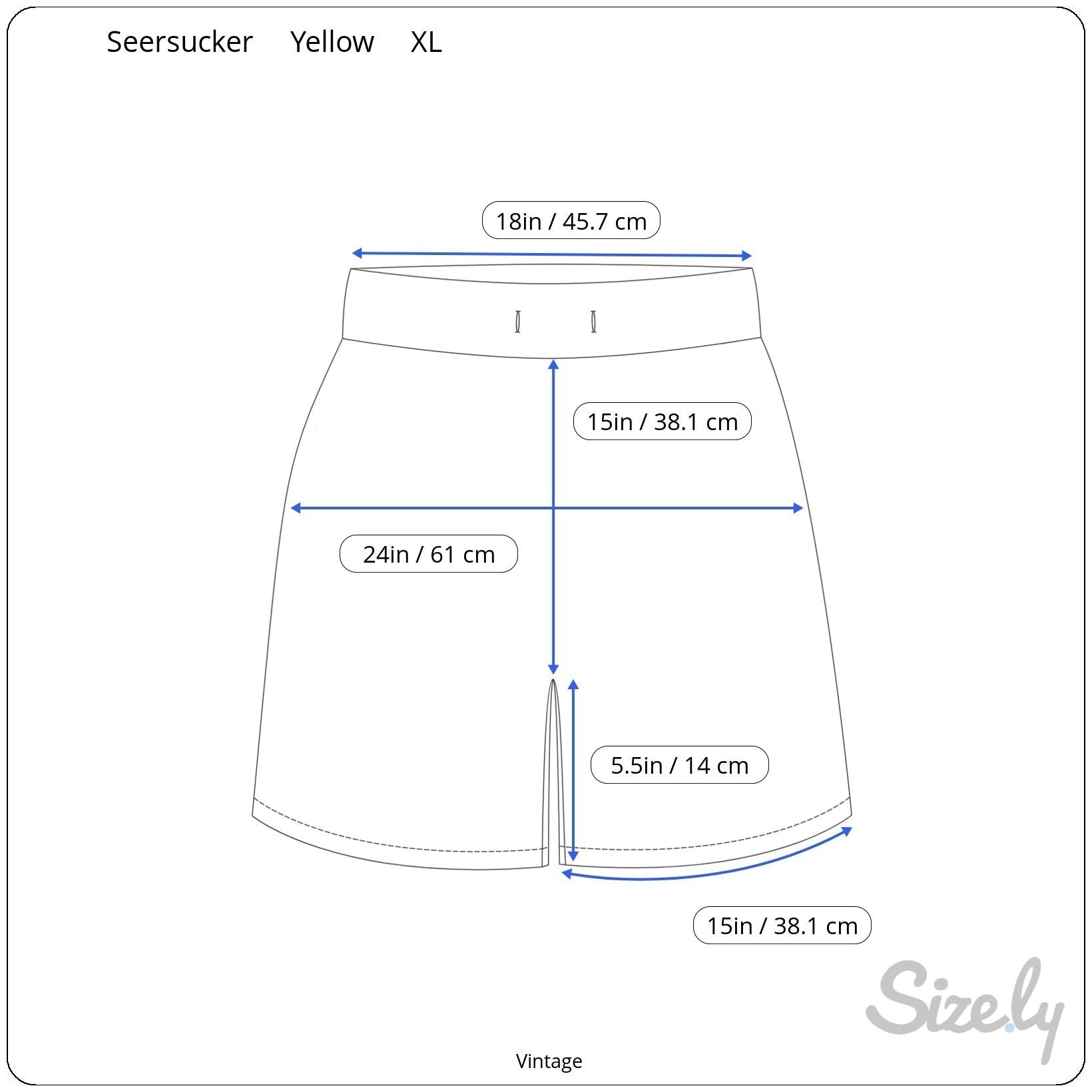 Vintage 80s Womens Yellow White Striped Seersucker Elastic Waist Granny Shorts