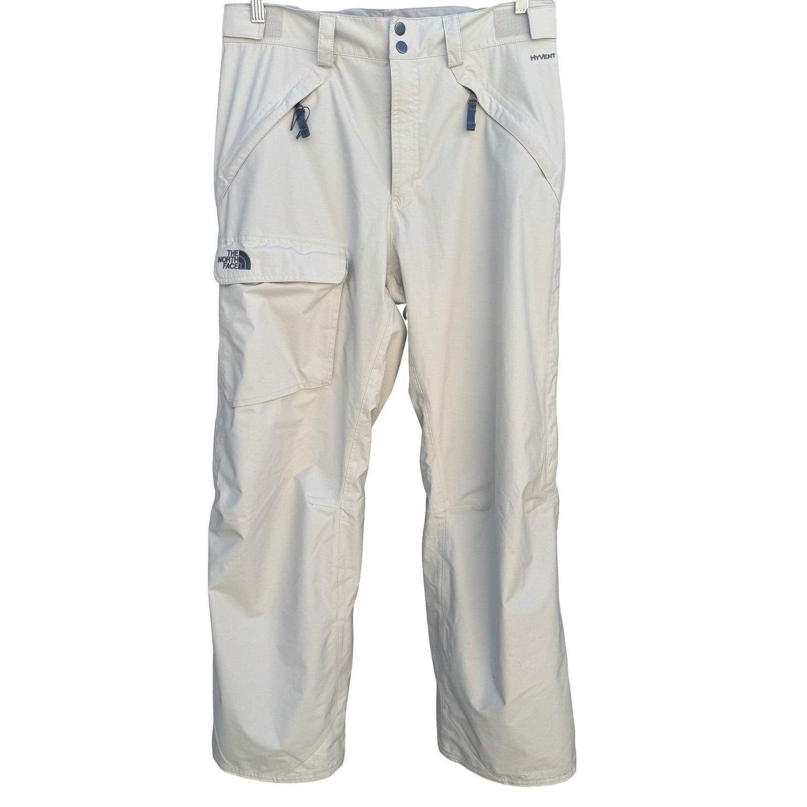 North Face HyVent Mens M Tan Waterproof Cargo Hiking Ski Pant Snowboard Gorpcore