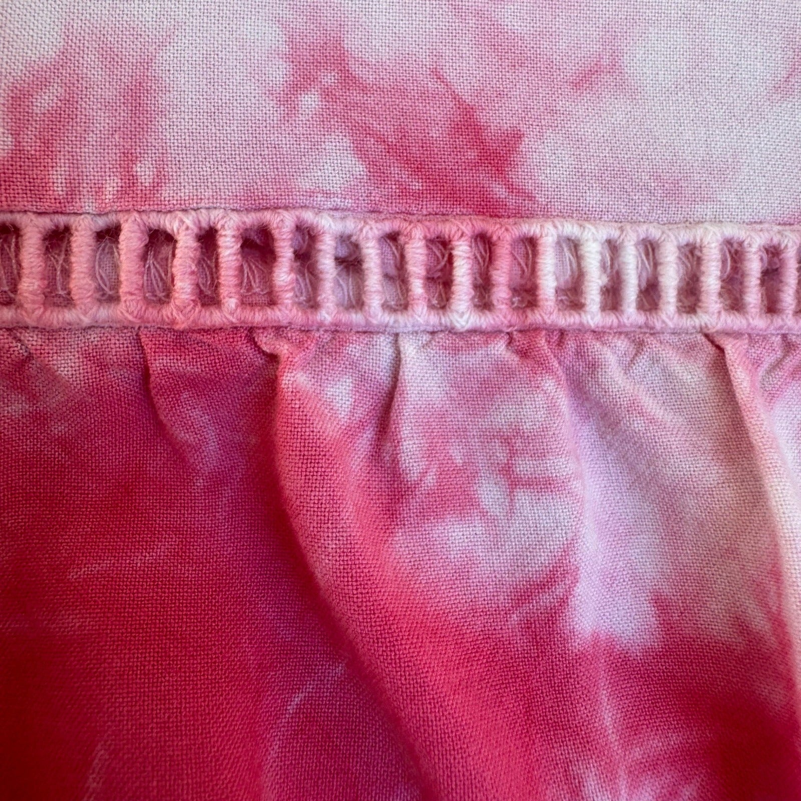 Cat & Jack Pink Tie Dye Maxi Dress Boho Beach Festival Airy Hippie Resortwear XL
