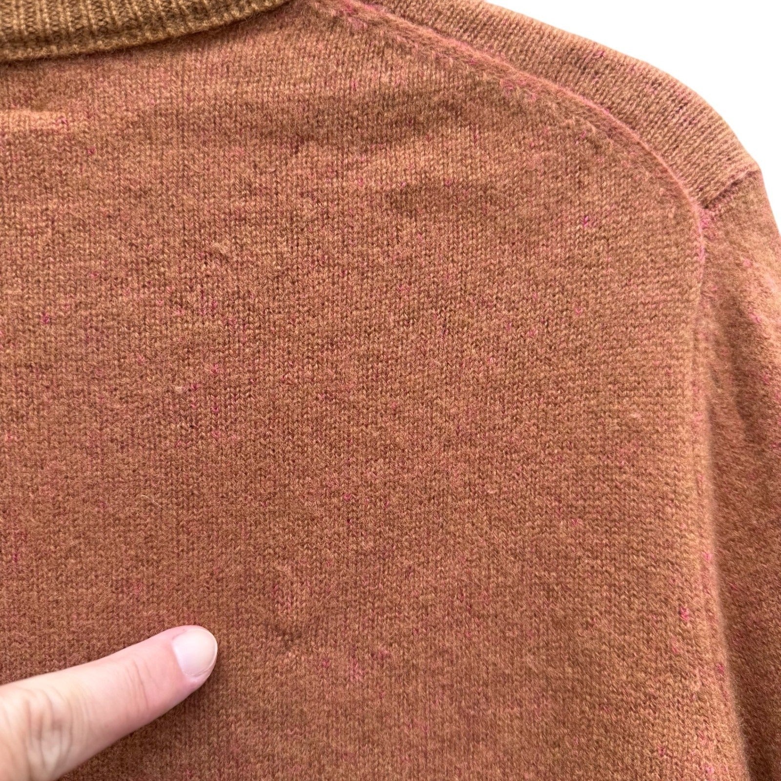 Acne Studios Cashmere Scandi Minimalist Quiet Luxury Contrast Cuffed Sweater L