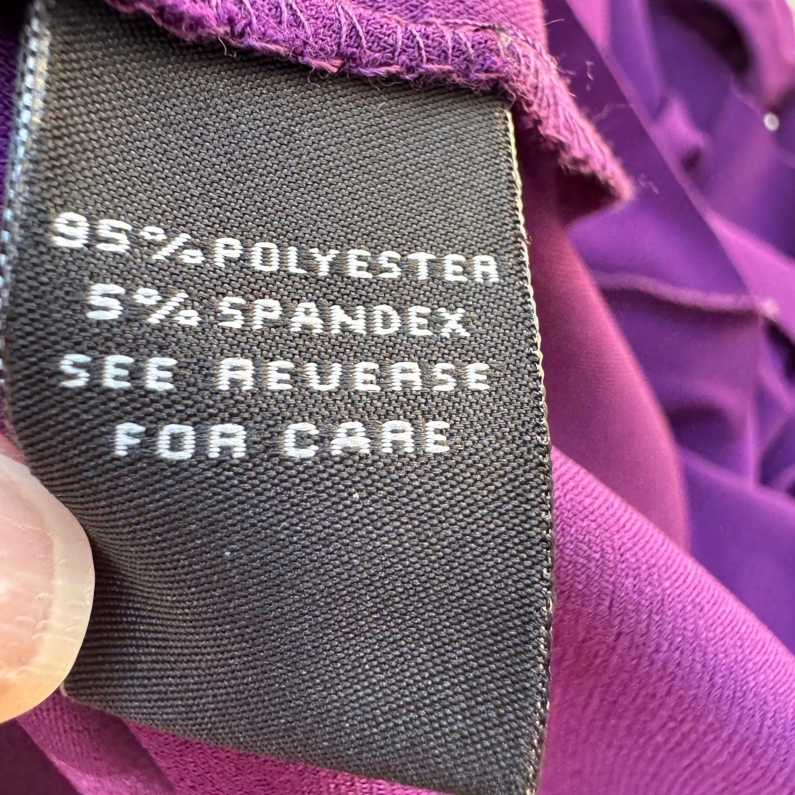 S Levine Cocktail Glam Party Tiered Rhinestone Sleeveless Blouse Purple L NEW