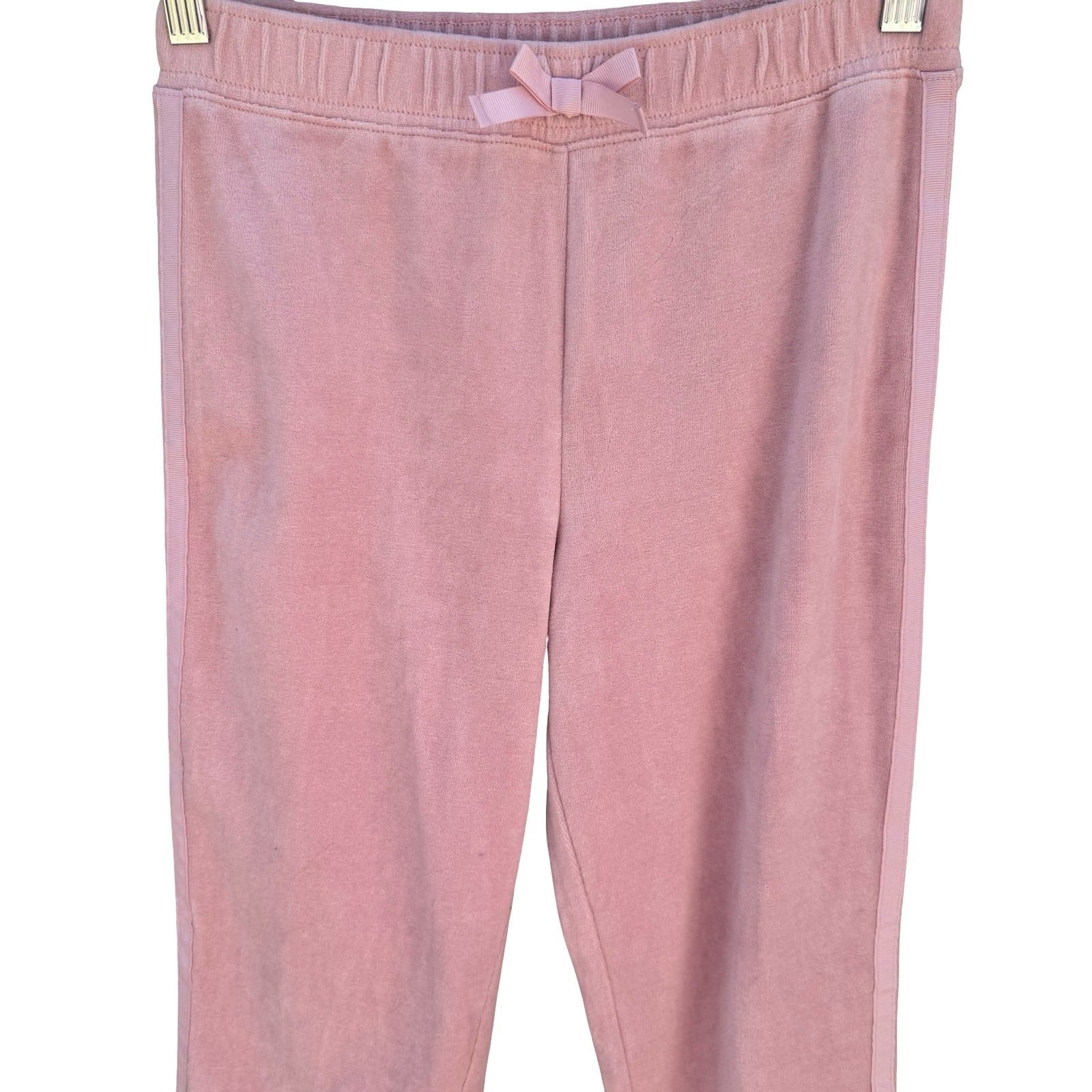 The Childrens Place Girls Pink Velour Joggers Serene Blush Size L 10/12 NEW