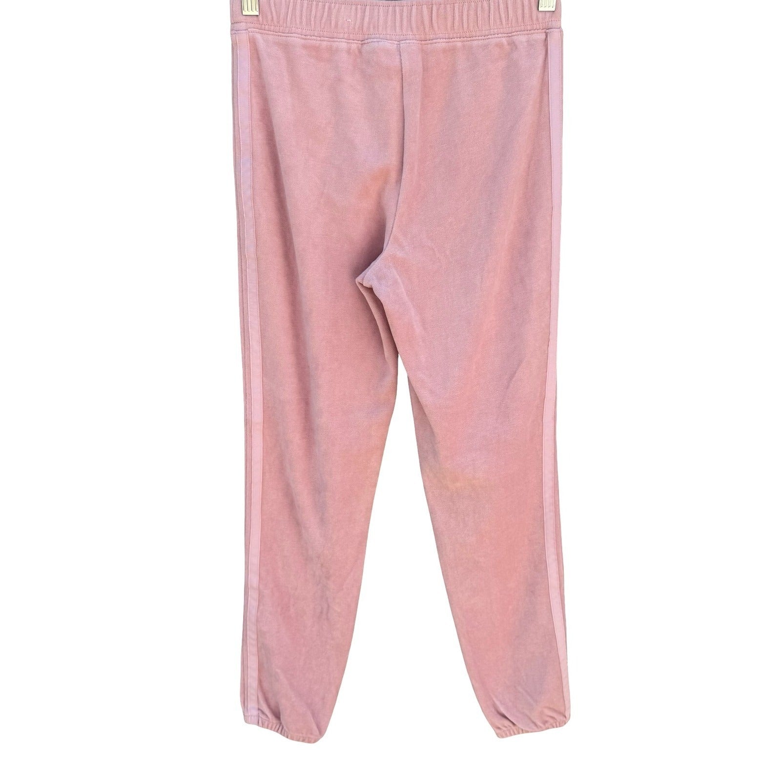 The Childrens Place Girls Pink Velour Joggers Serene Blush Size L 10/12 NEW