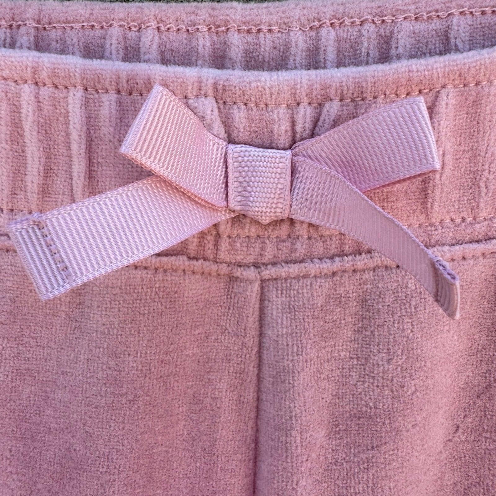 The Childrens Place Girls Pink Velour Joggers Serene Blush Size L 10/12 NEW