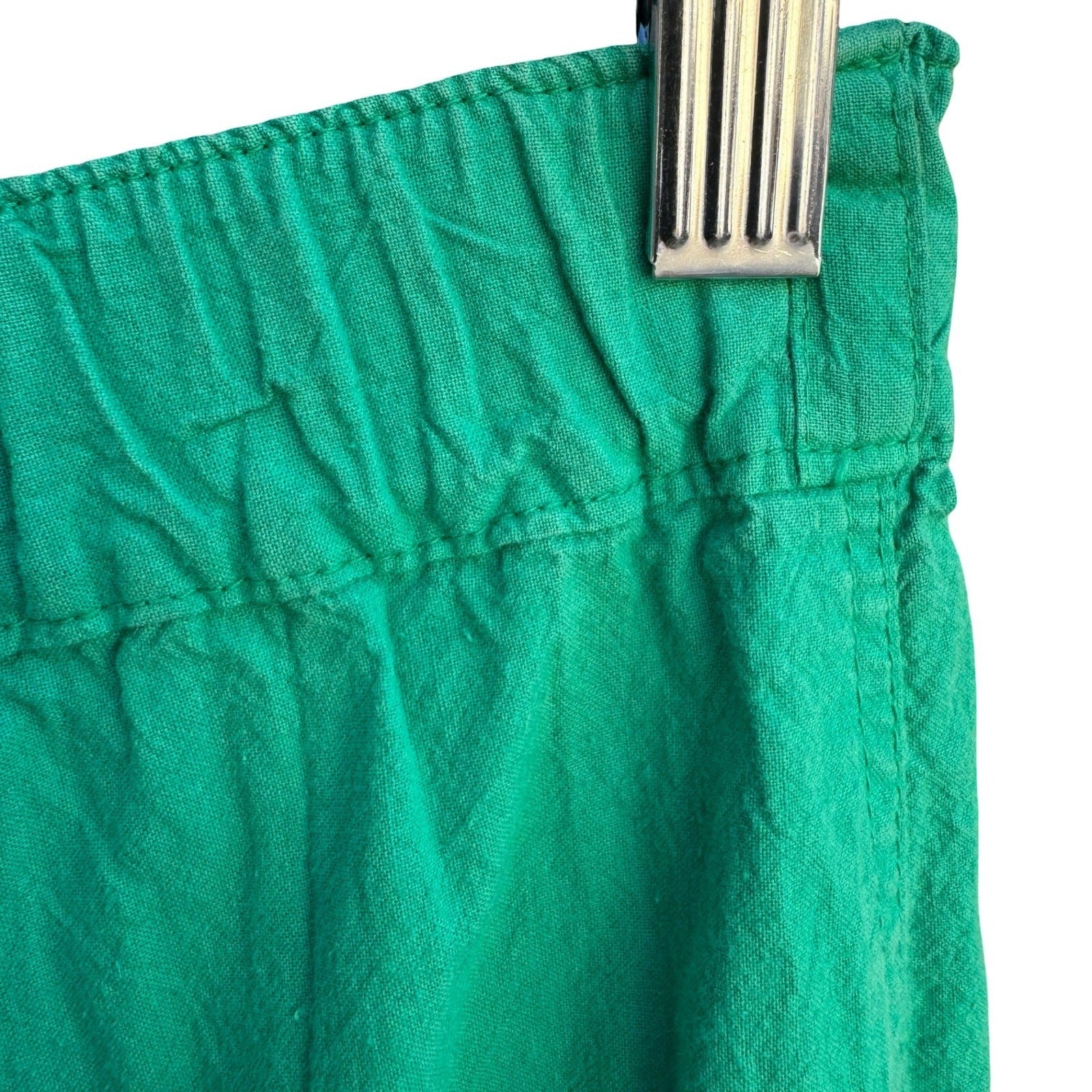 Vintage 80s Emerald Green 2 Piece Blazer Tapered Pants Set Textured Suit L/XL