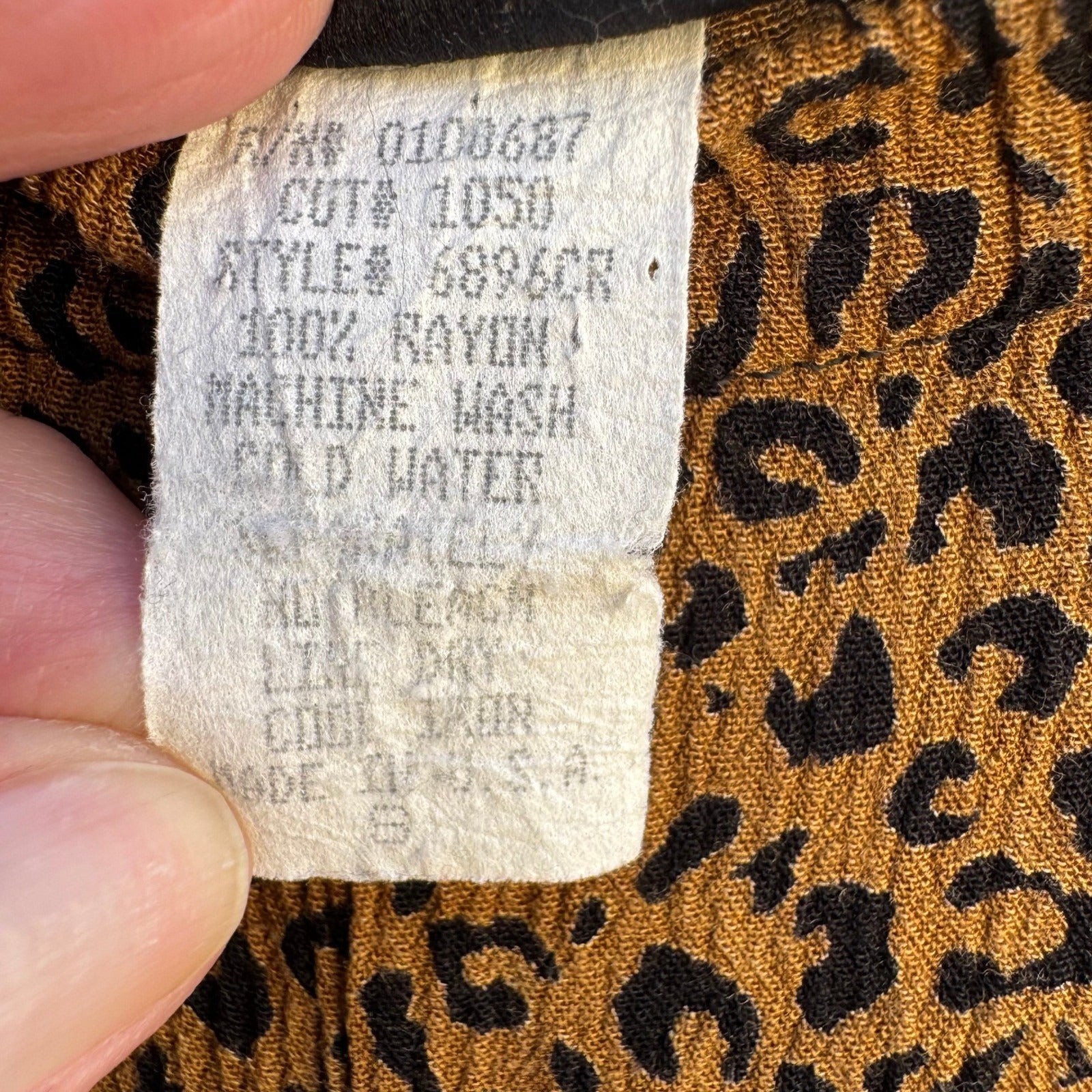 California Krush Vintage 90s Safari Leopard Giraffe Print 2 Piece Set Womens S
