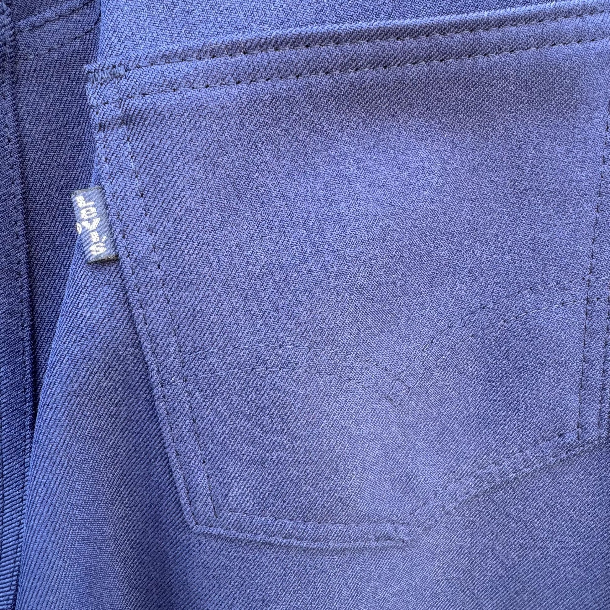 Levi Strauss & Co Vintage Womens Navy Blue Classic Fit High Waist Slacks Pants