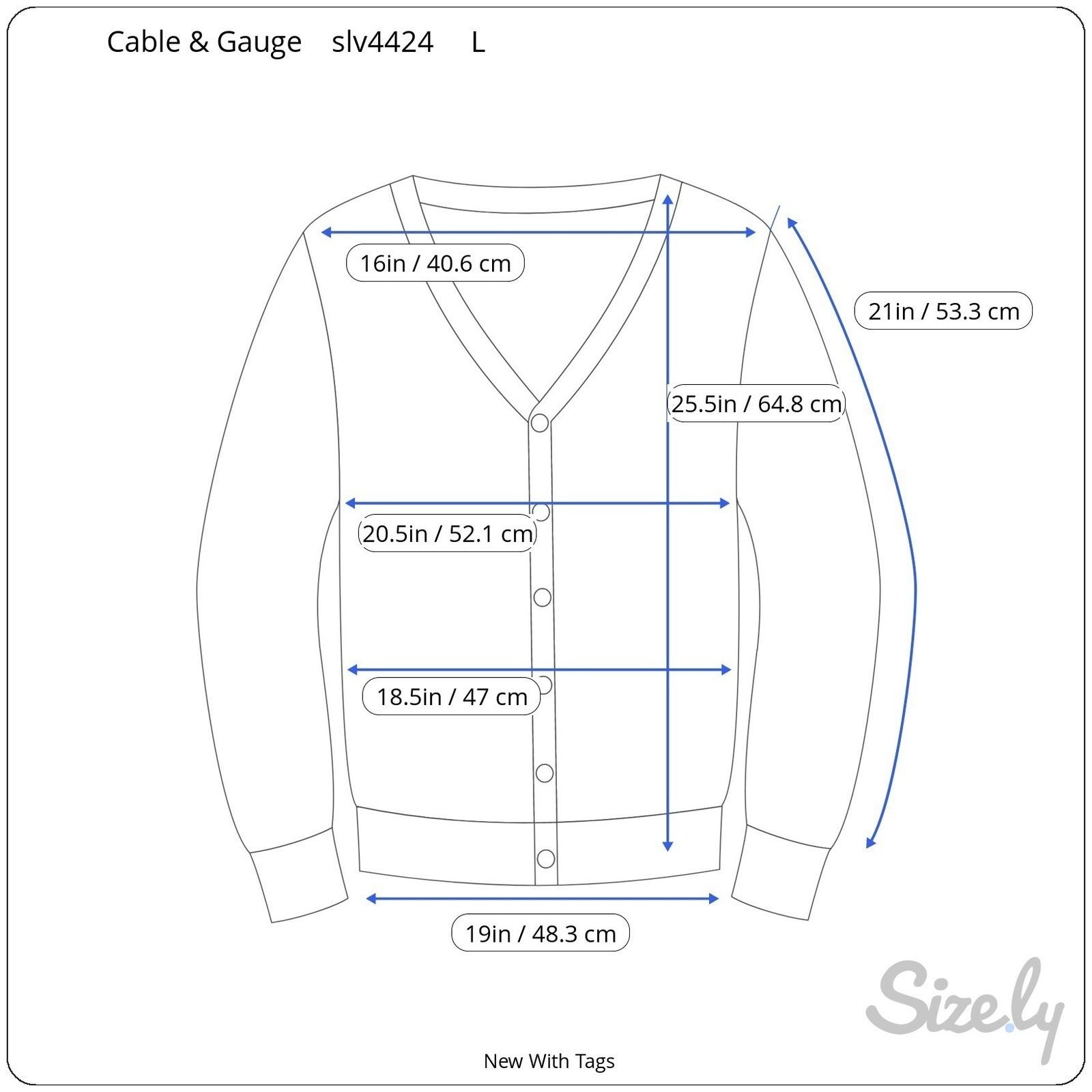 Cable & Gauge Preppy Academia Argyle Knit Cardigan Sweater Tan Mod Womens L NEW