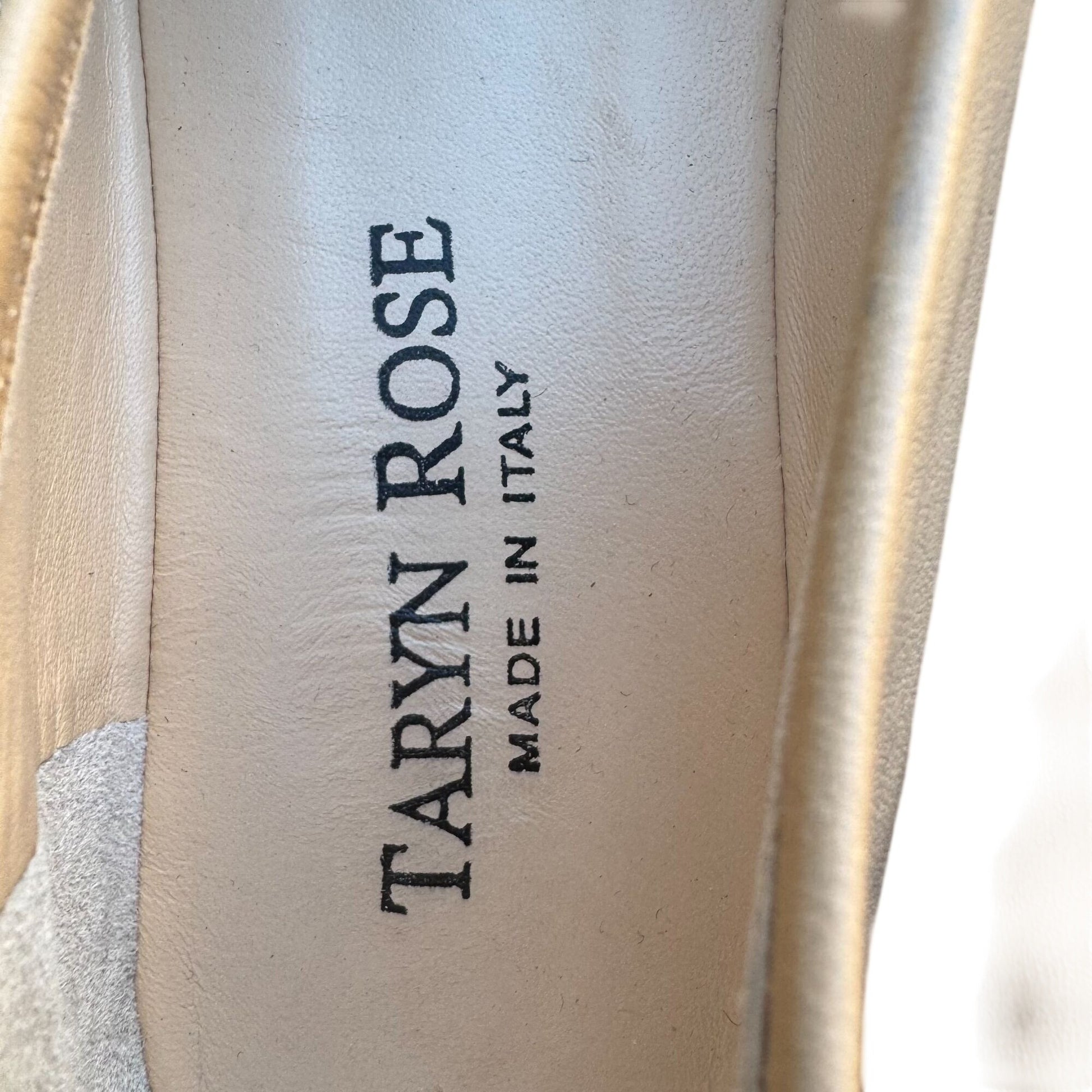 Taryn Rose Riga Sierra Nappa Leather Flats Ballet Low Heel Made In Italy Box 41.5