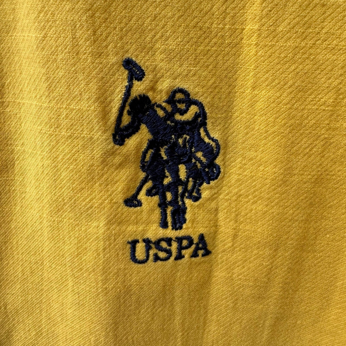 JNCO Premium Addition Y2K 90s US Polo Association USPA Shirt Yellow Mens L