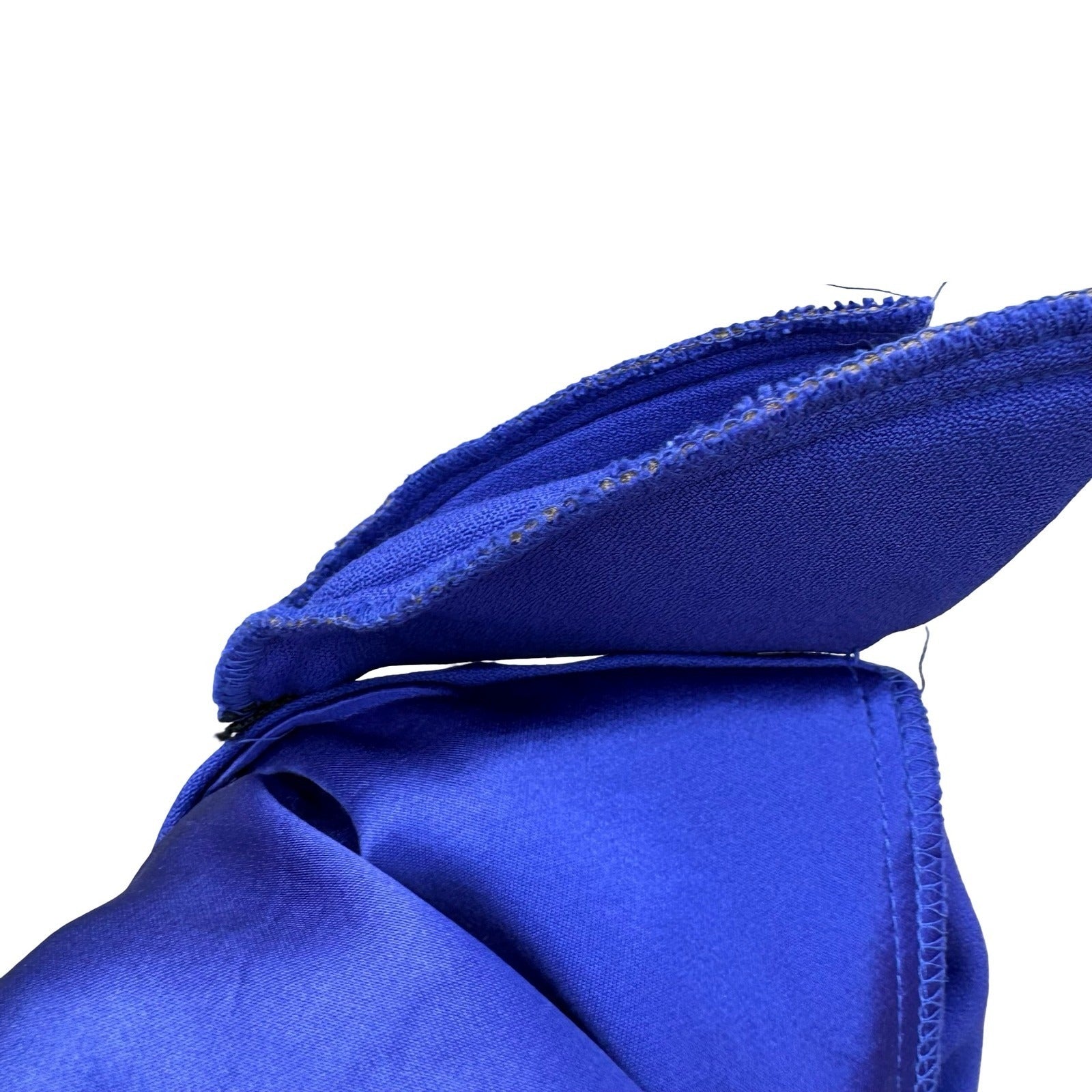 SL Fashions Vintage Royal Blue Dress and Blazer Set Size 10 Soutache Beaded USA