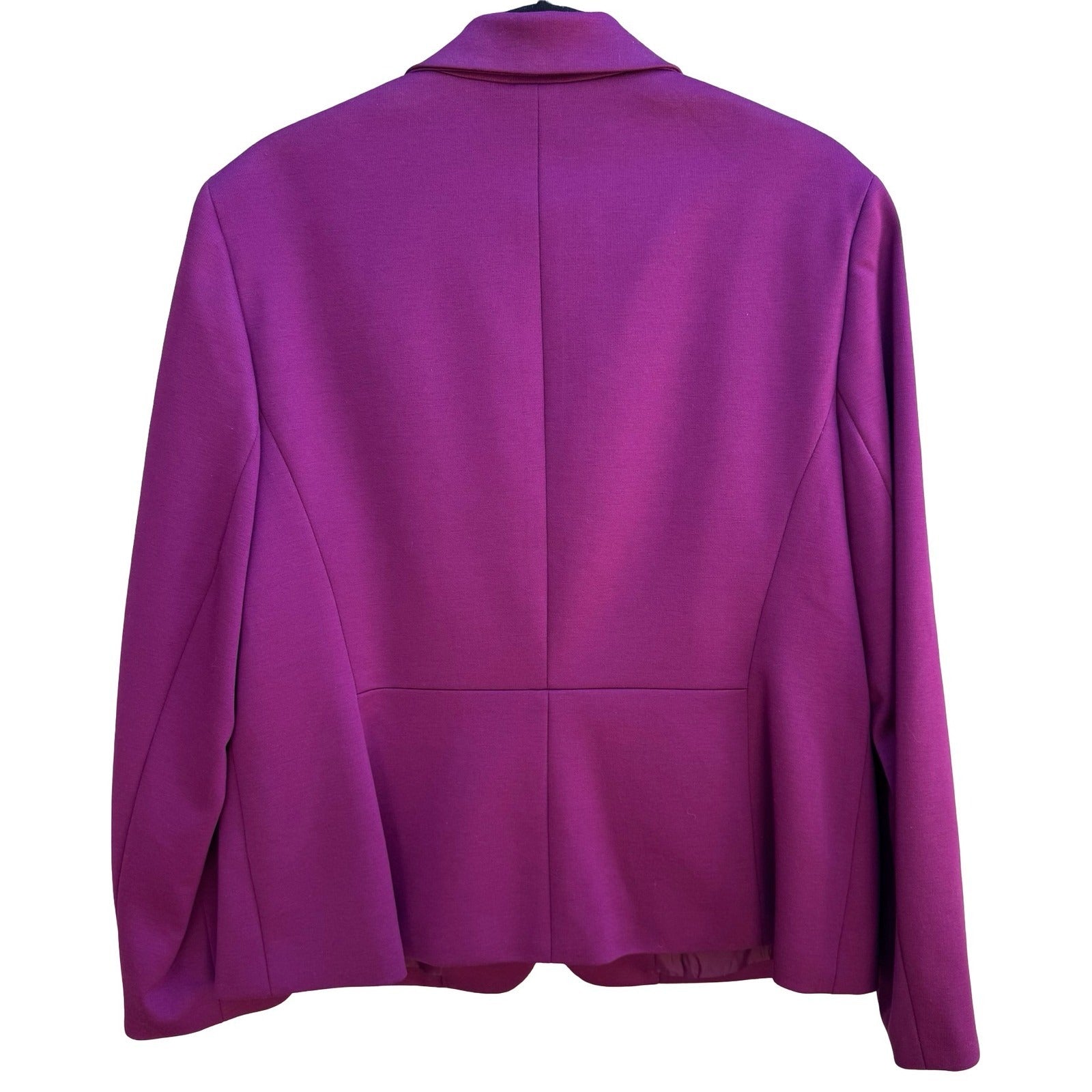 Nine West Professional Tailored Power Suit Workwear Blazer Jacket Plum 14 NEW